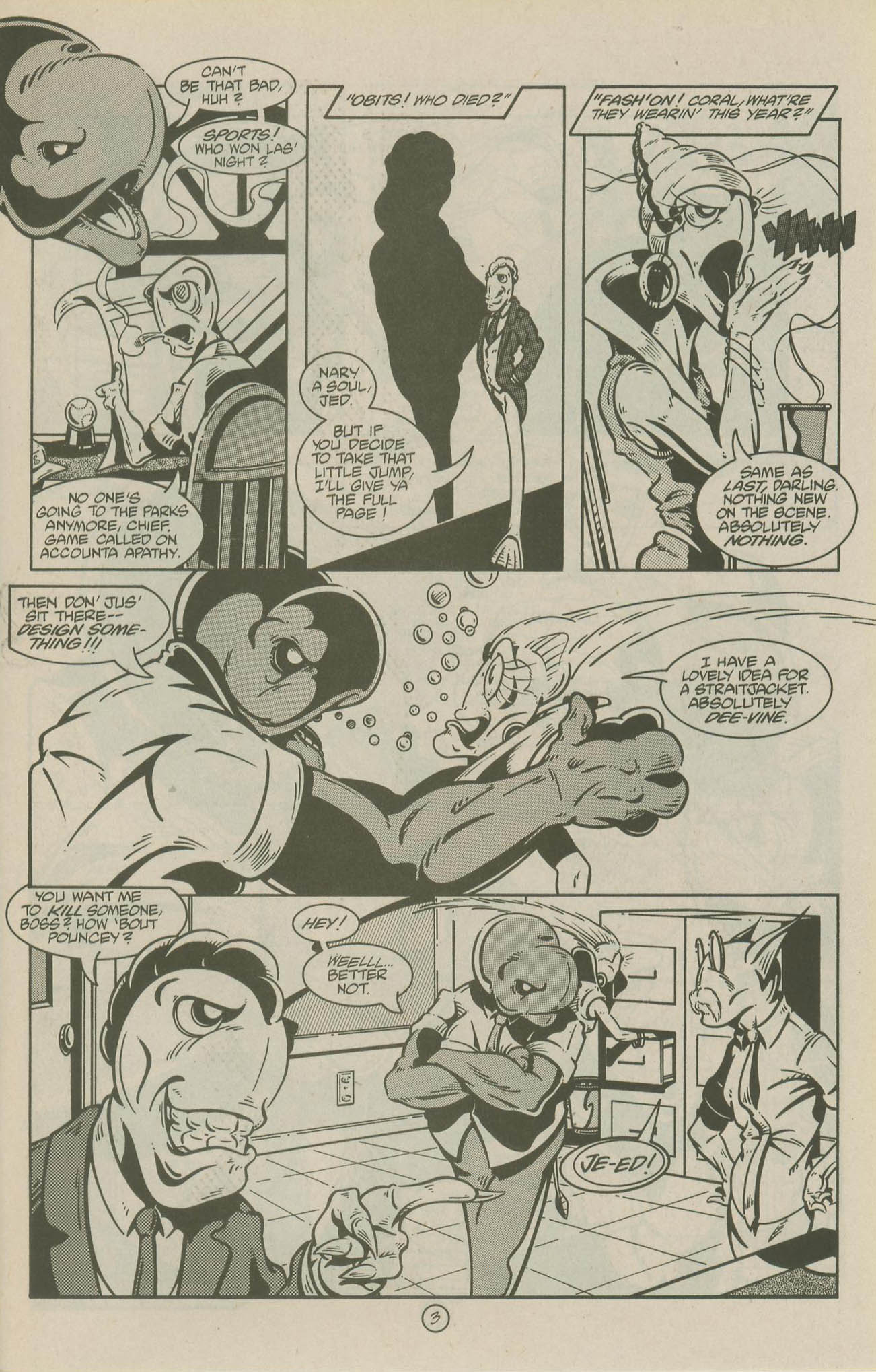 Read online The Fish Police comic -  Issue #25 - 5