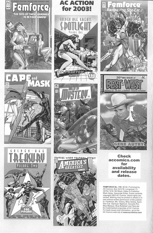 Read online Femforce comic -  Issue #119 - 2