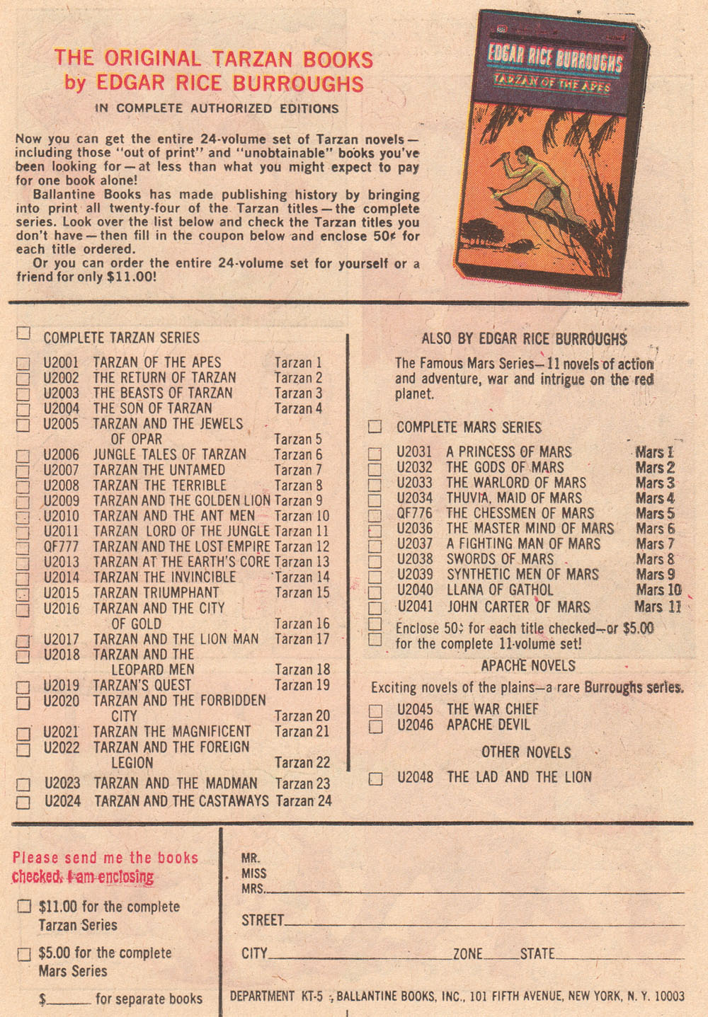 Read online Korak, Son of Tarzan (1964) comic -  Issue #16 - 19