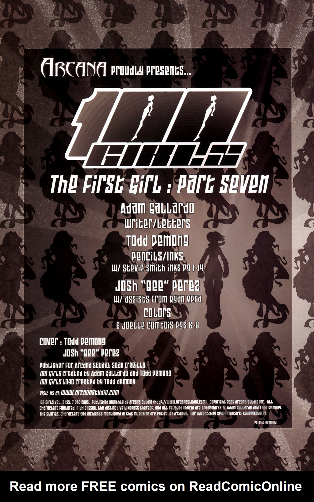 Read online 100 Girls comic -  Issue #7 - 2