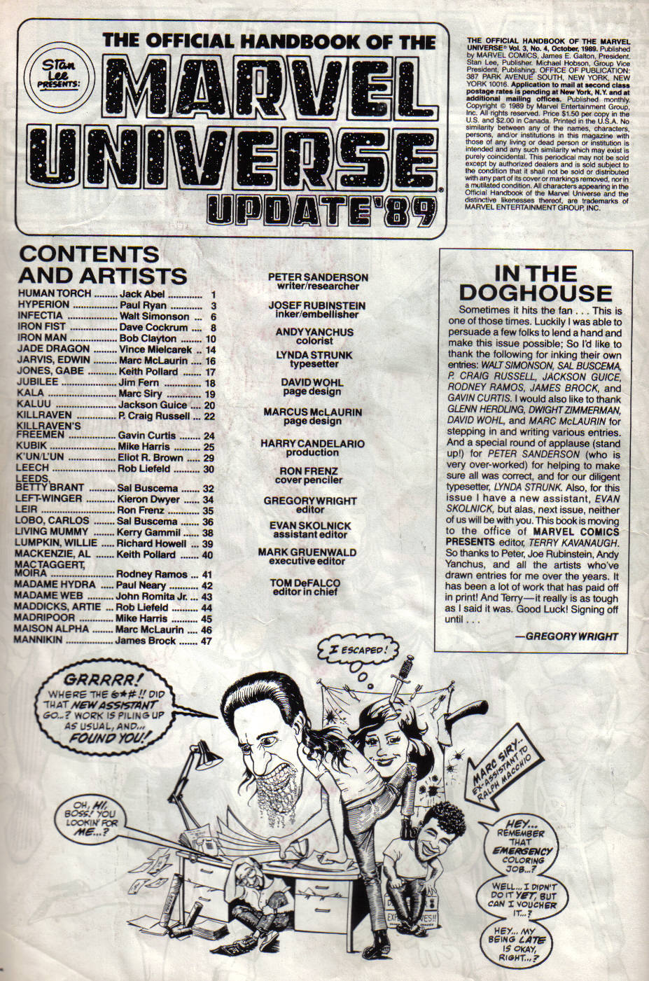 Read online The Official Handbook of the Marvel Universe: Update '89 comic -  Issue #4 - 11