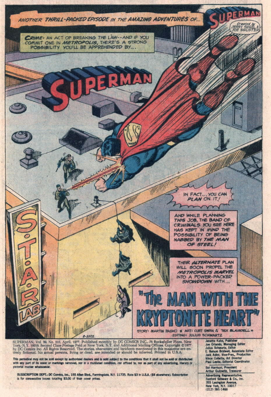 Read online Superman (1939) comic -  Issue #310 - 2