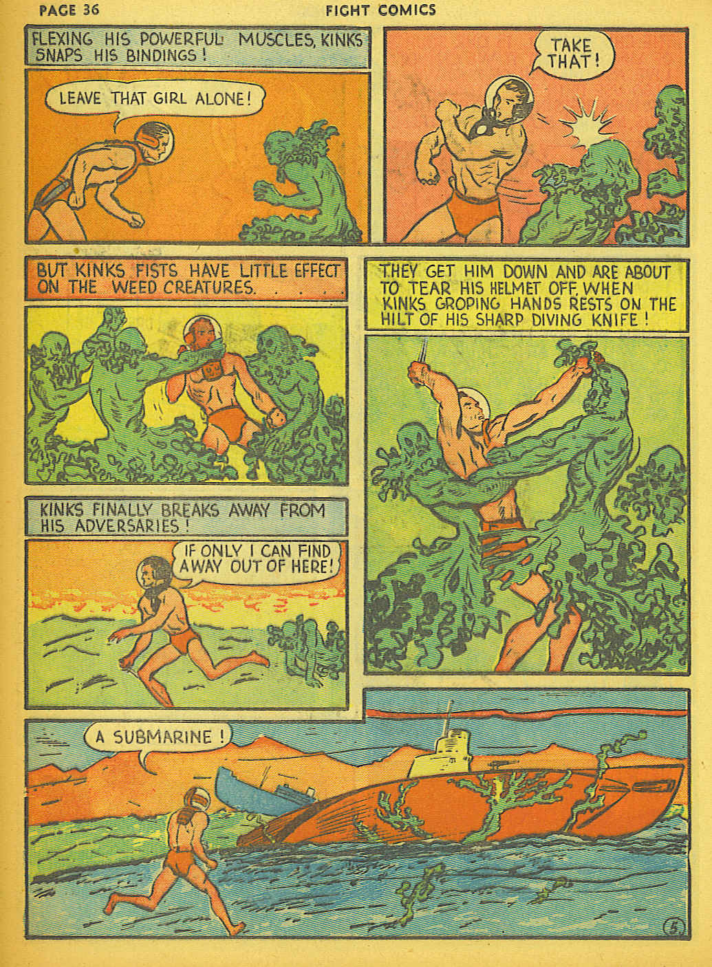 Read online Fight Comics comic -  Issue #2 - 38