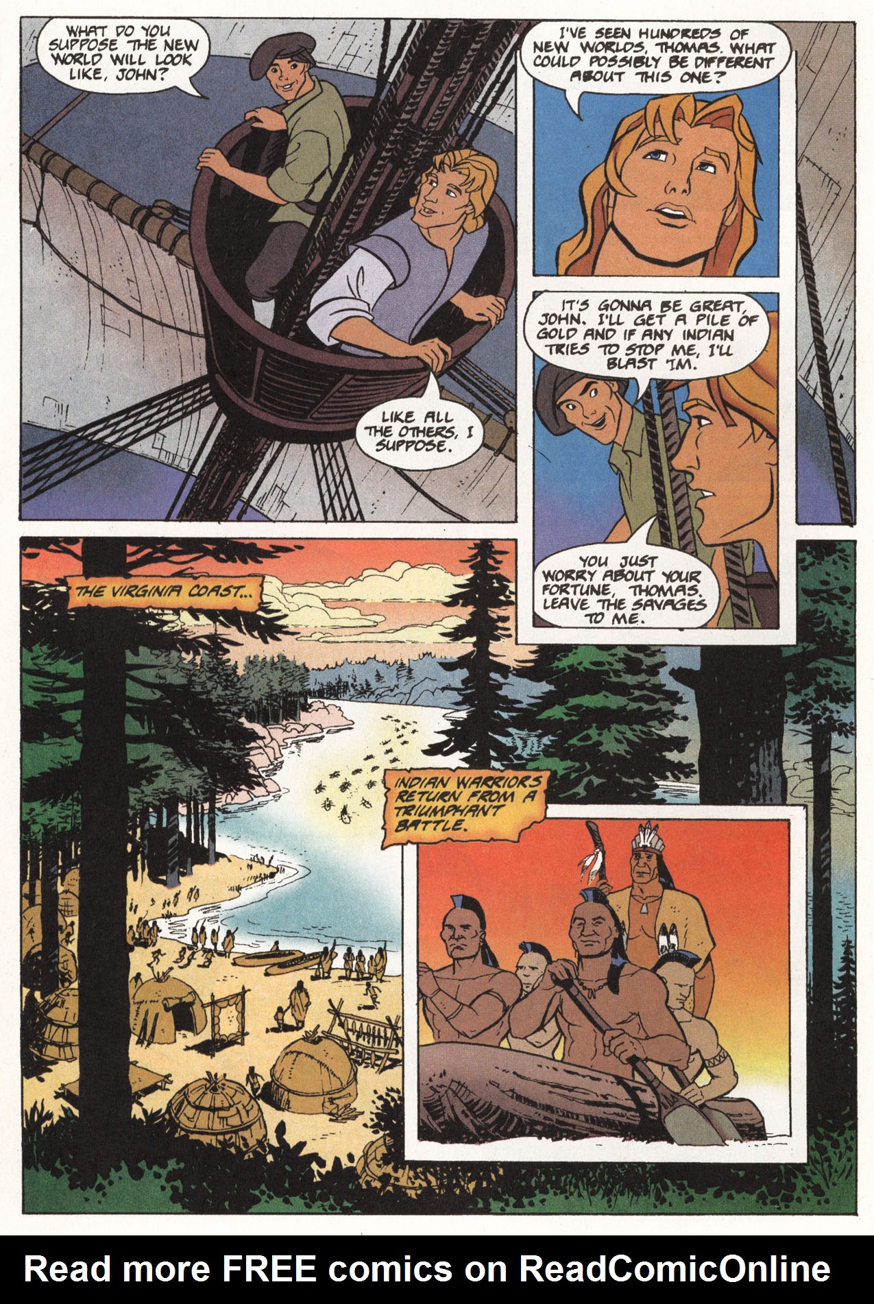 Read online Disney's Pocahontas comic -  Issue #1 - 6