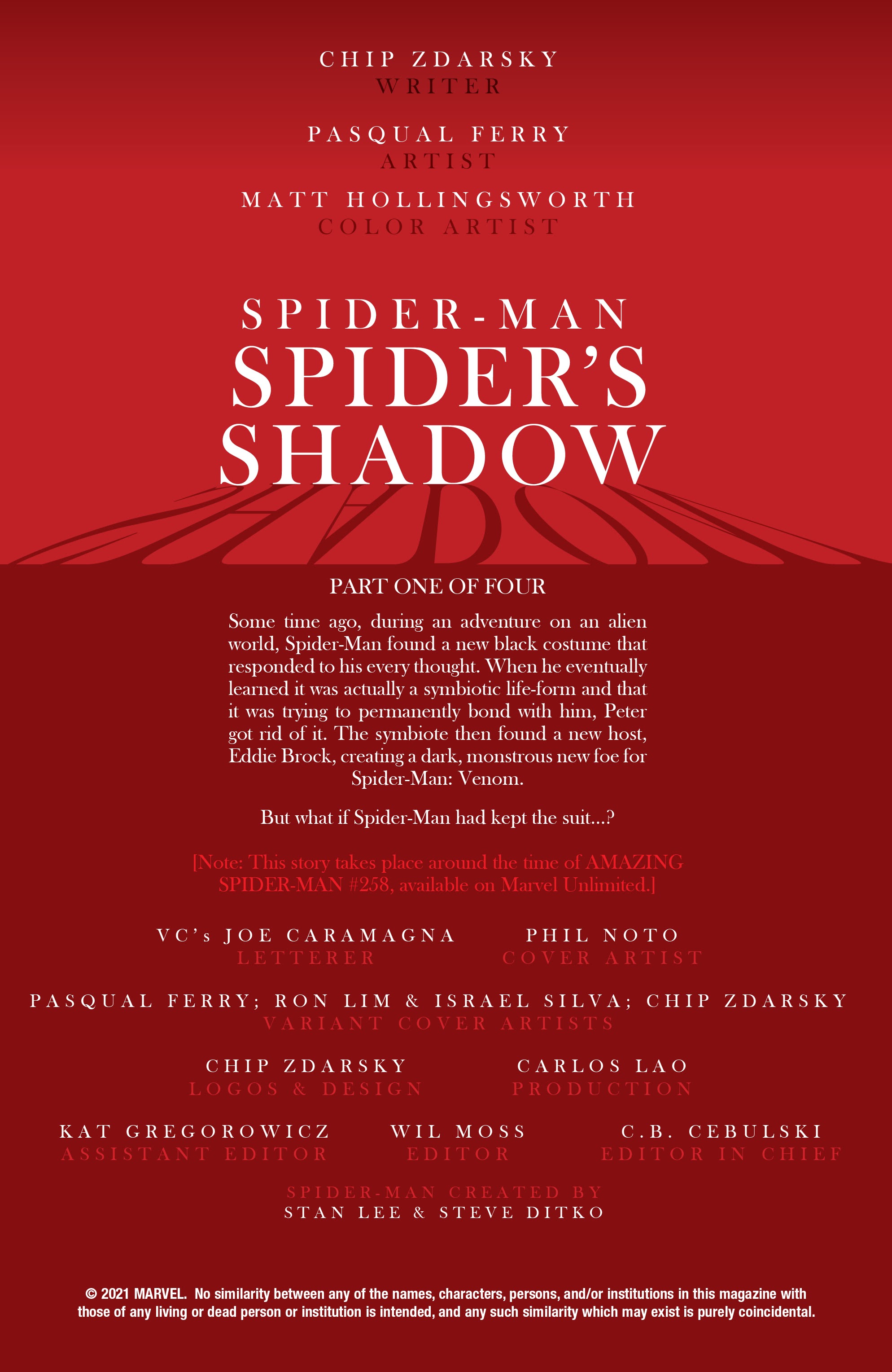 Read online Spider-Man: The Spider's Shadow comic -  Issue #1 - 2