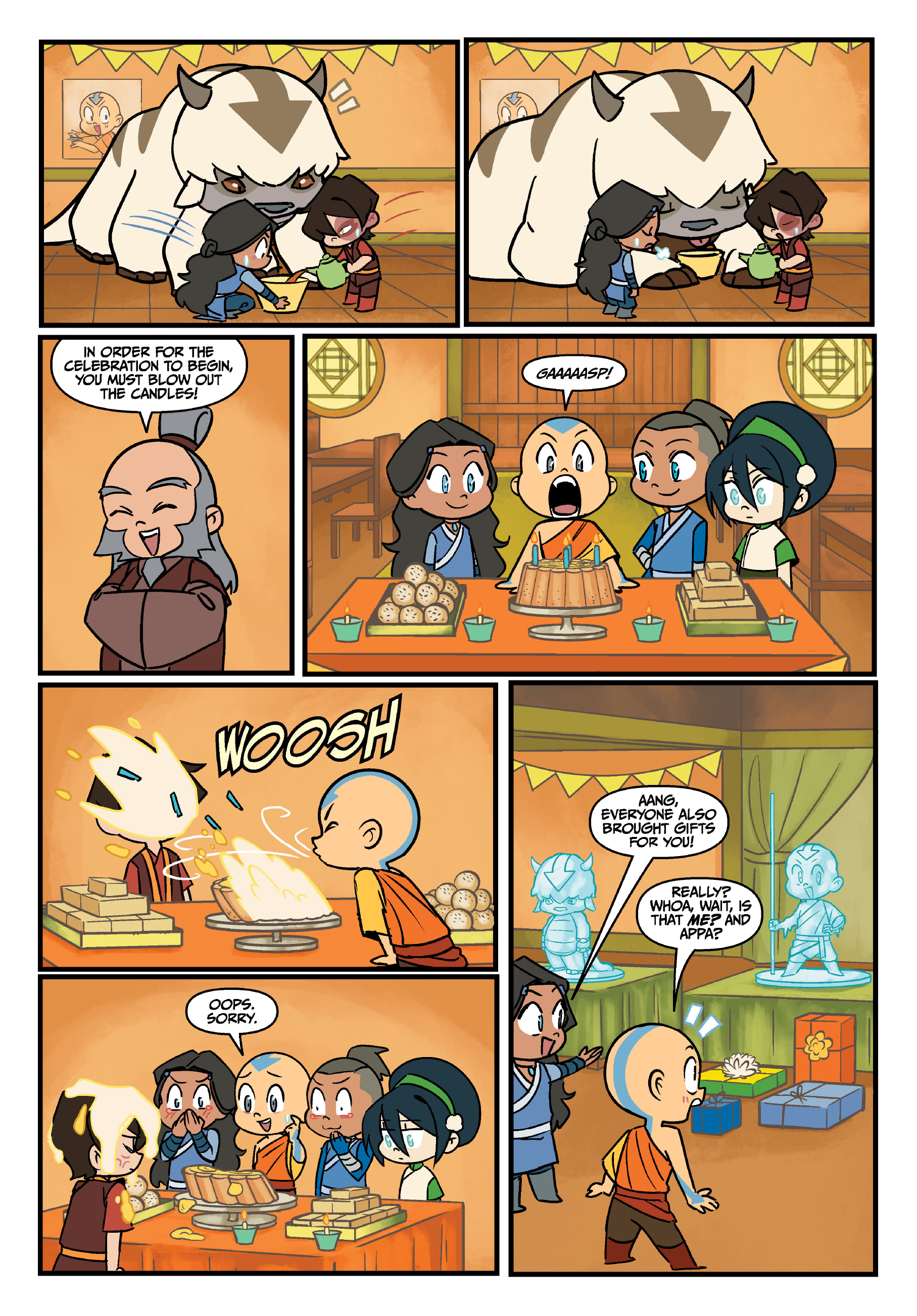 Read online Avatar: The Last Airbender Chibis - Aang's Unfreezing Day comic -  Issue # Full - 34