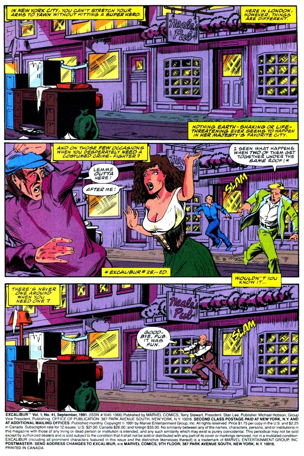 Read online Excalibur (1988) comic -  Issue #41 - 2