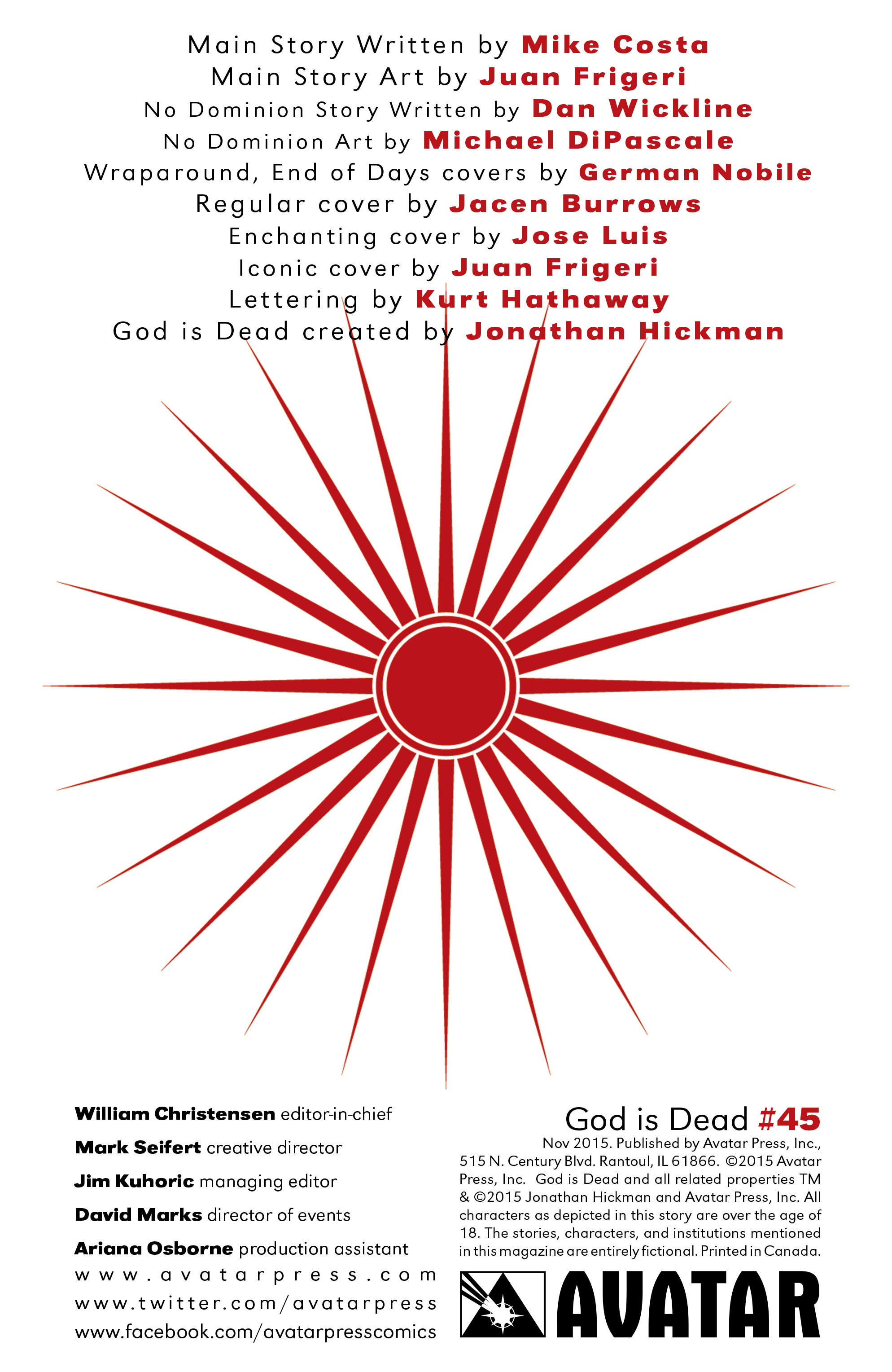Read online God Is Dead comic -  Issue #45 - 2