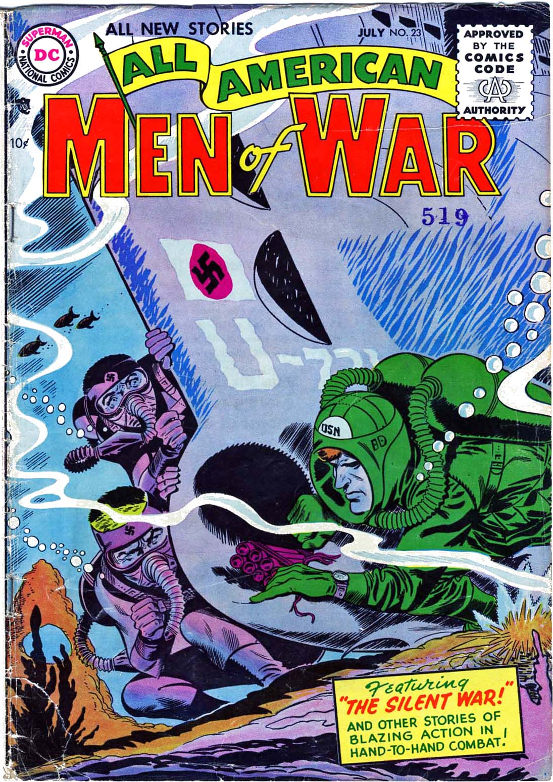 Read online All-American Men of War comic -  Issue #23 - 1