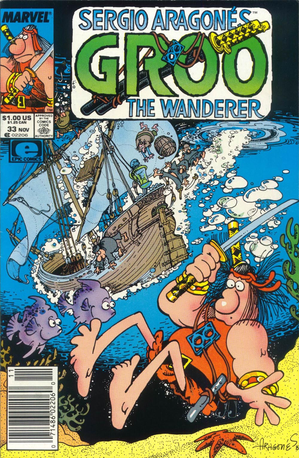 Read online Sergio Aragonés Groo the Wanderer comic -  Issue #33 - 1