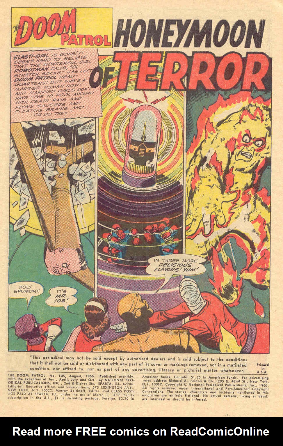 Read online Doom Patrol (1964) comic -  Issue #105 - 2