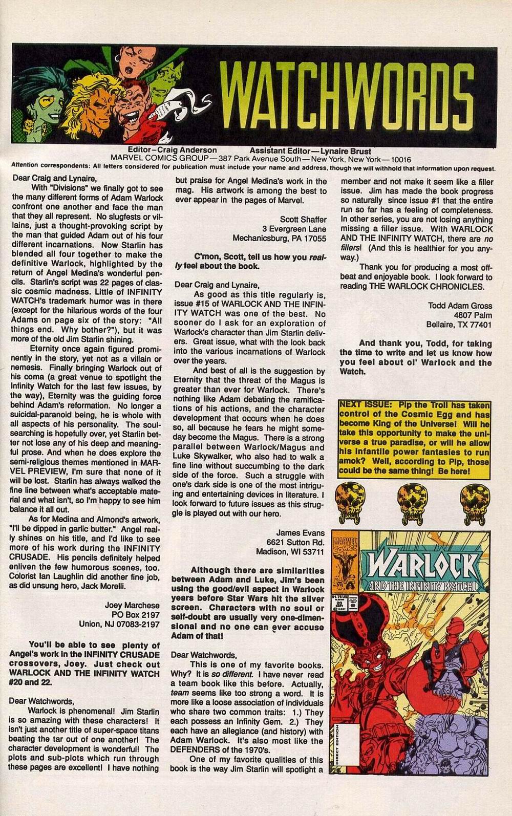 Read online Warlock and the Infinity Watch comic -  Issue #19 - 24