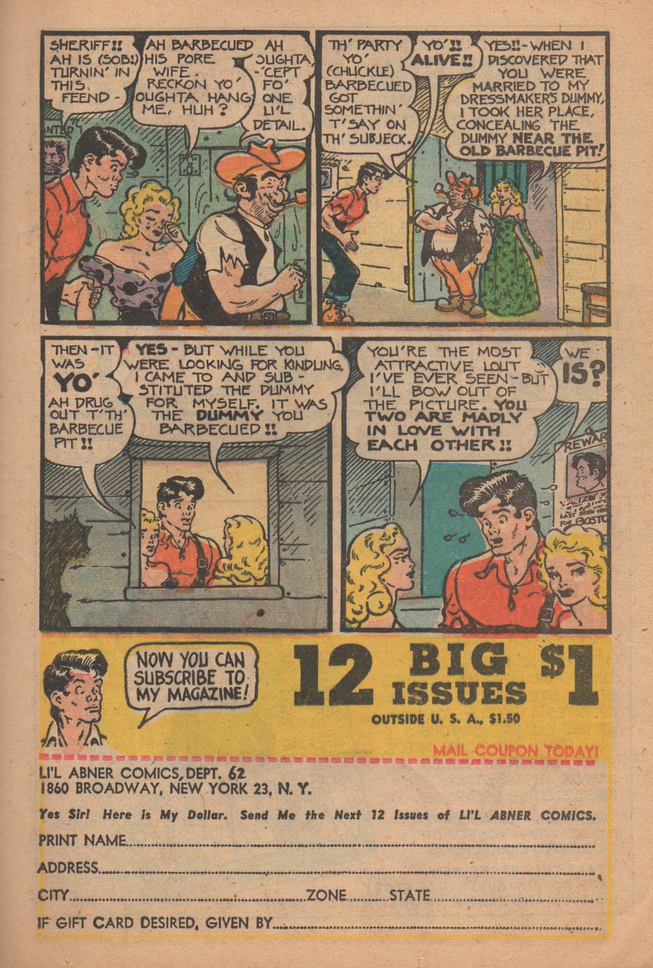 Read online Li'l Abner Comics comic -  Issue #62 - 37