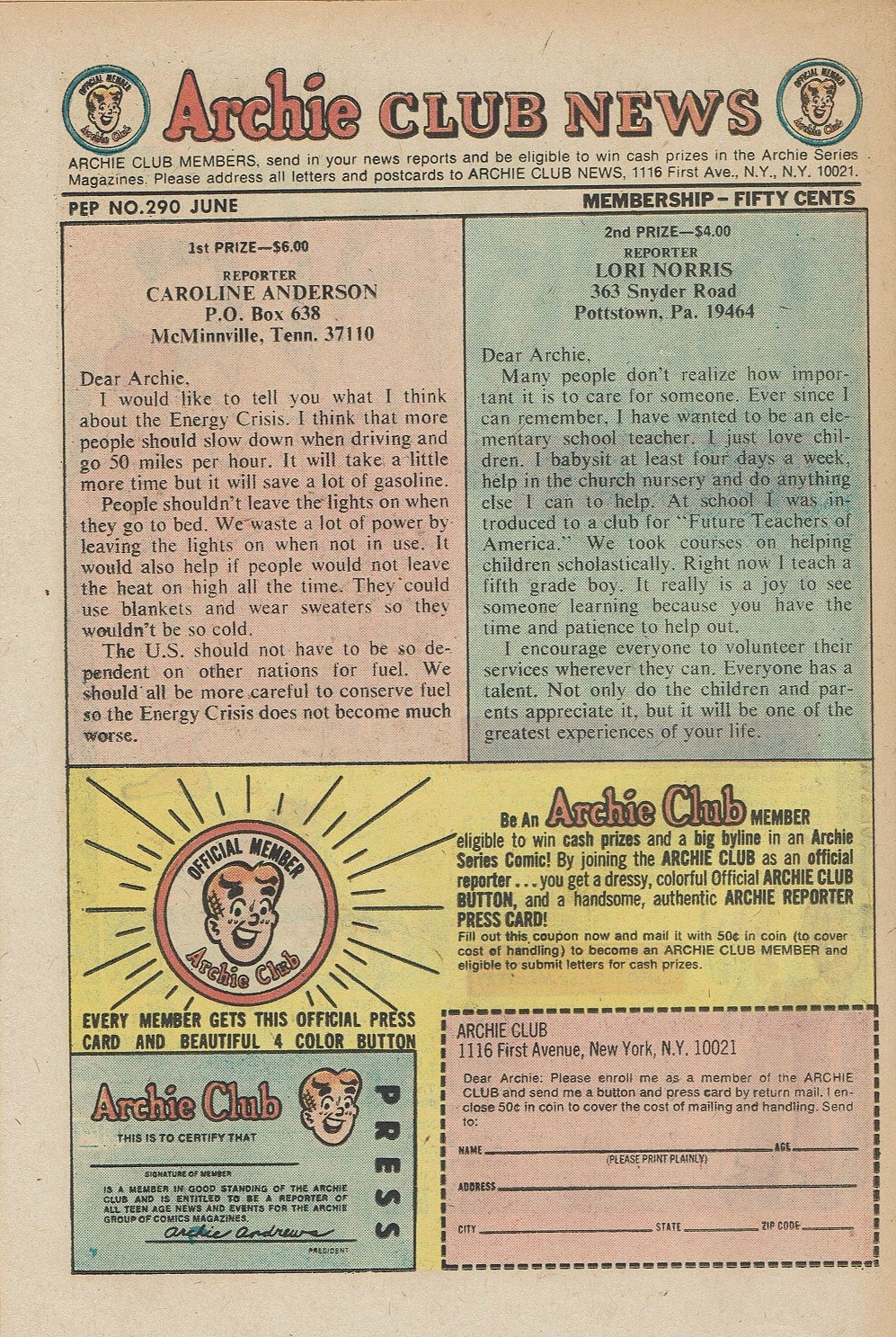 Read online Pep Comics comic -  Issue #290 - 26