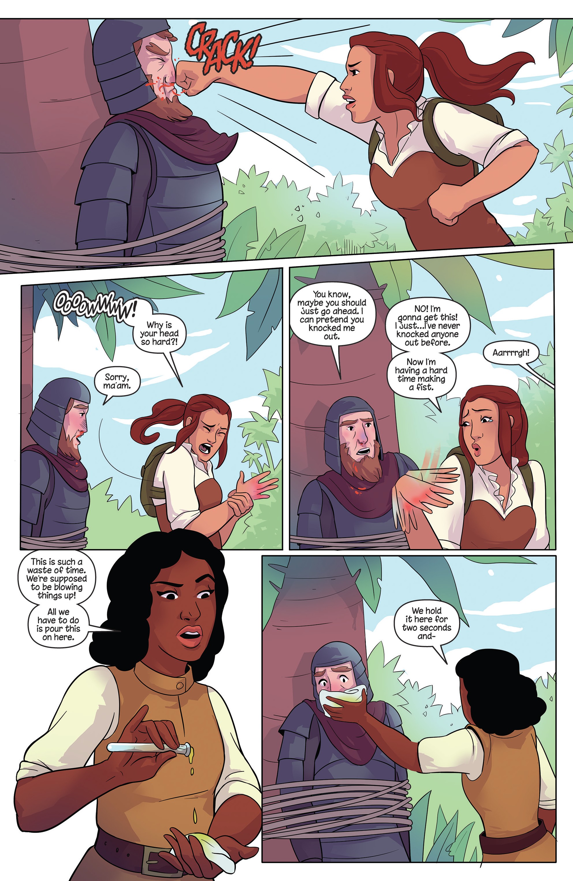Read online Princeless Raven Year Two: Love and Revenge comic -  Issue # _TPB Assault On Golden Rock - 78