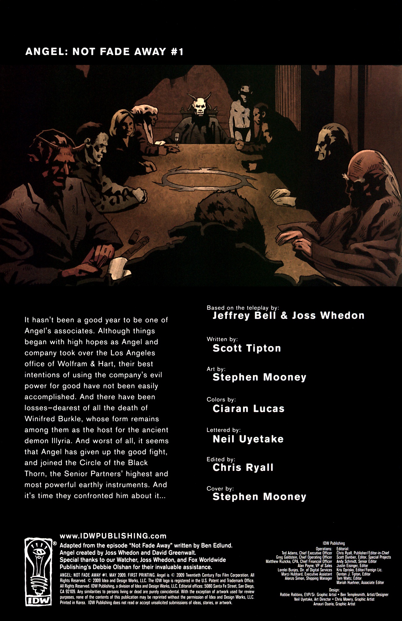 Read online Angel: Not Fade Away comic -  Issue #1 - 2