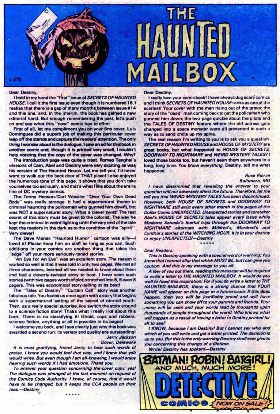 Read online Secrets of Haunted House comic -  Issue #19 - 22