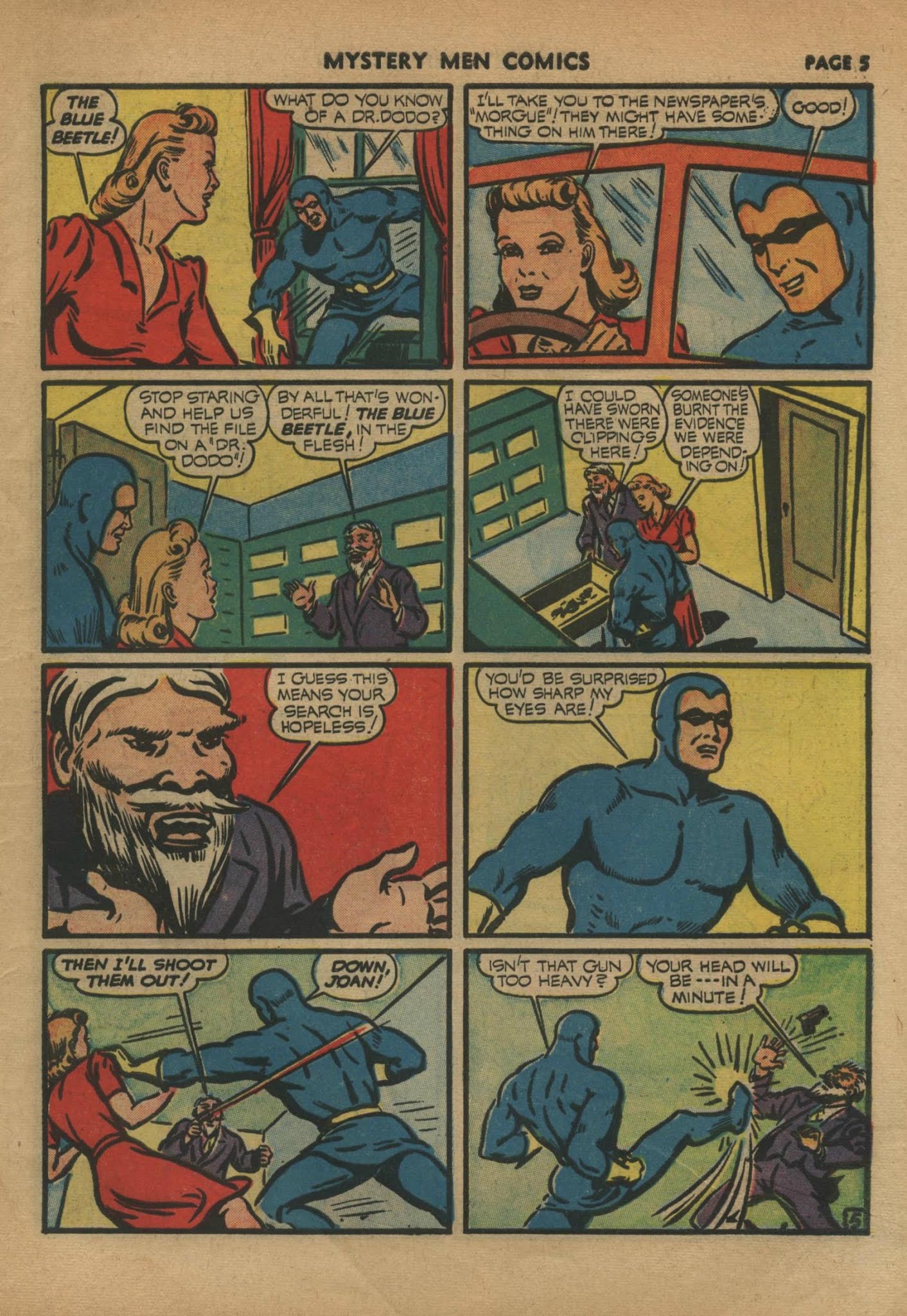 Read online Mystery Men Comics comic -  Issue #24 - 7