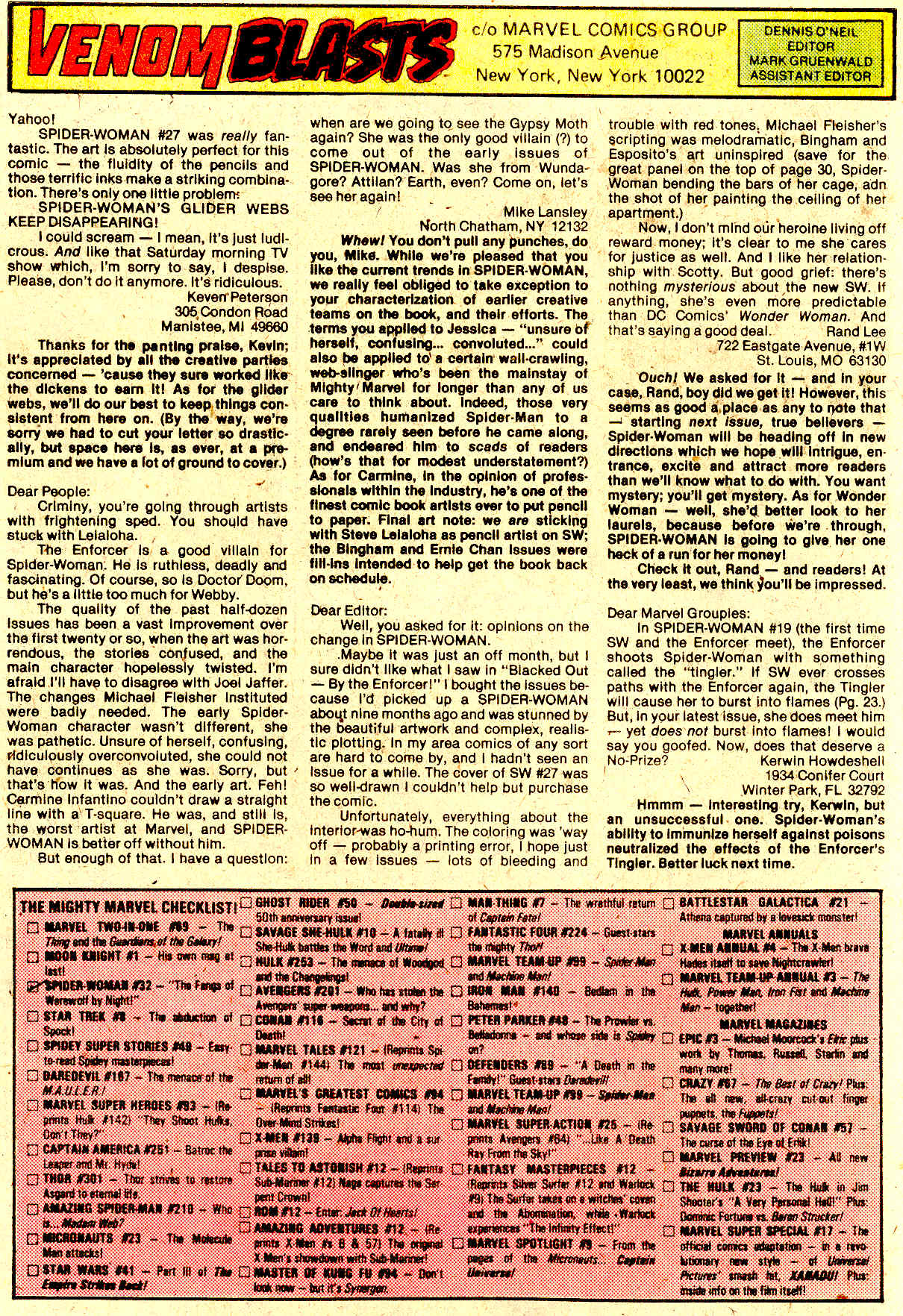 Read online Spider-Woman (1978) comic -  Issue #32 - 26