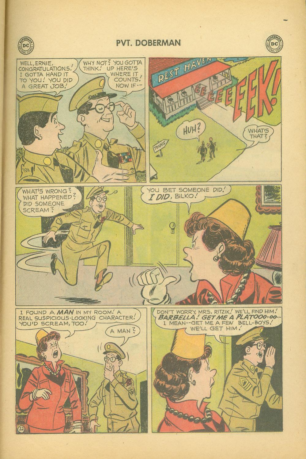 Read online Sgt. Bilko's Pvt. Doberman comic -  Issue #5 - 25