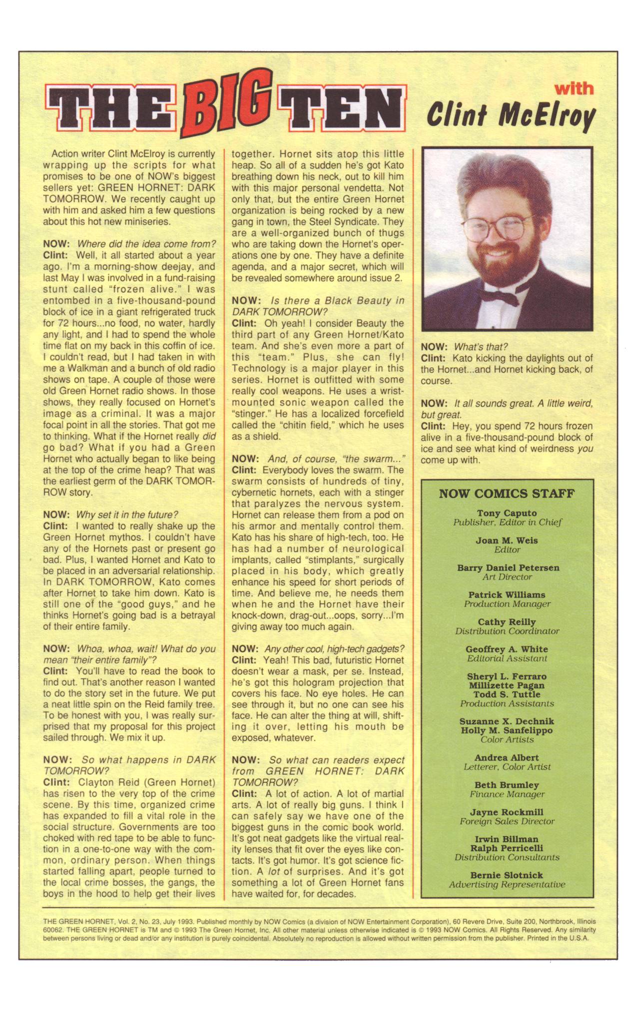 Read online The Green Hornet (1991) comic -  Issue #23 - 23