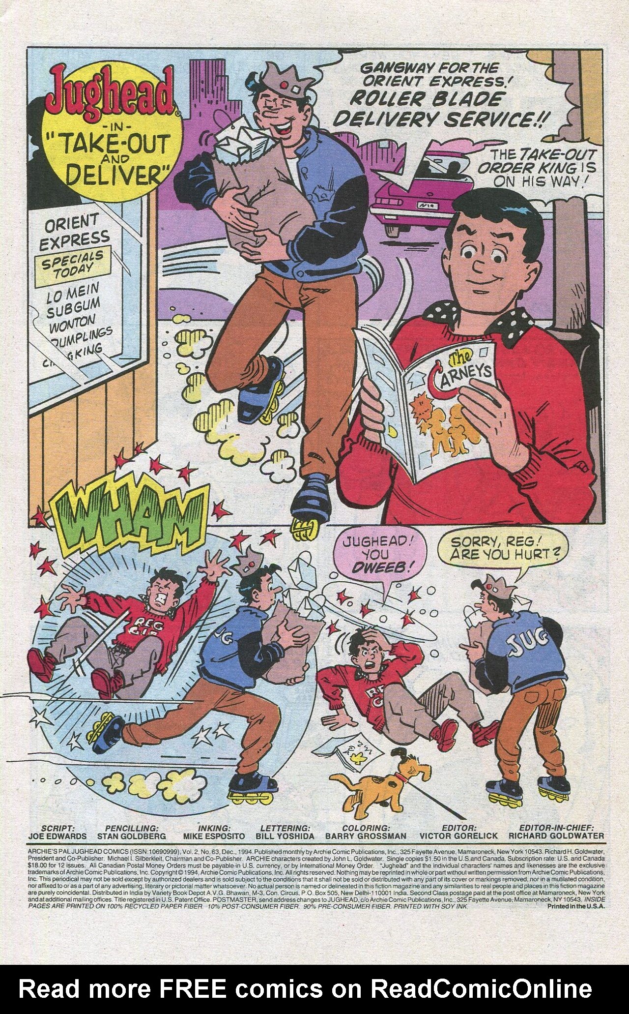 Read online Archie's Pal Jughead Comics comic -  Issue #63 - 3