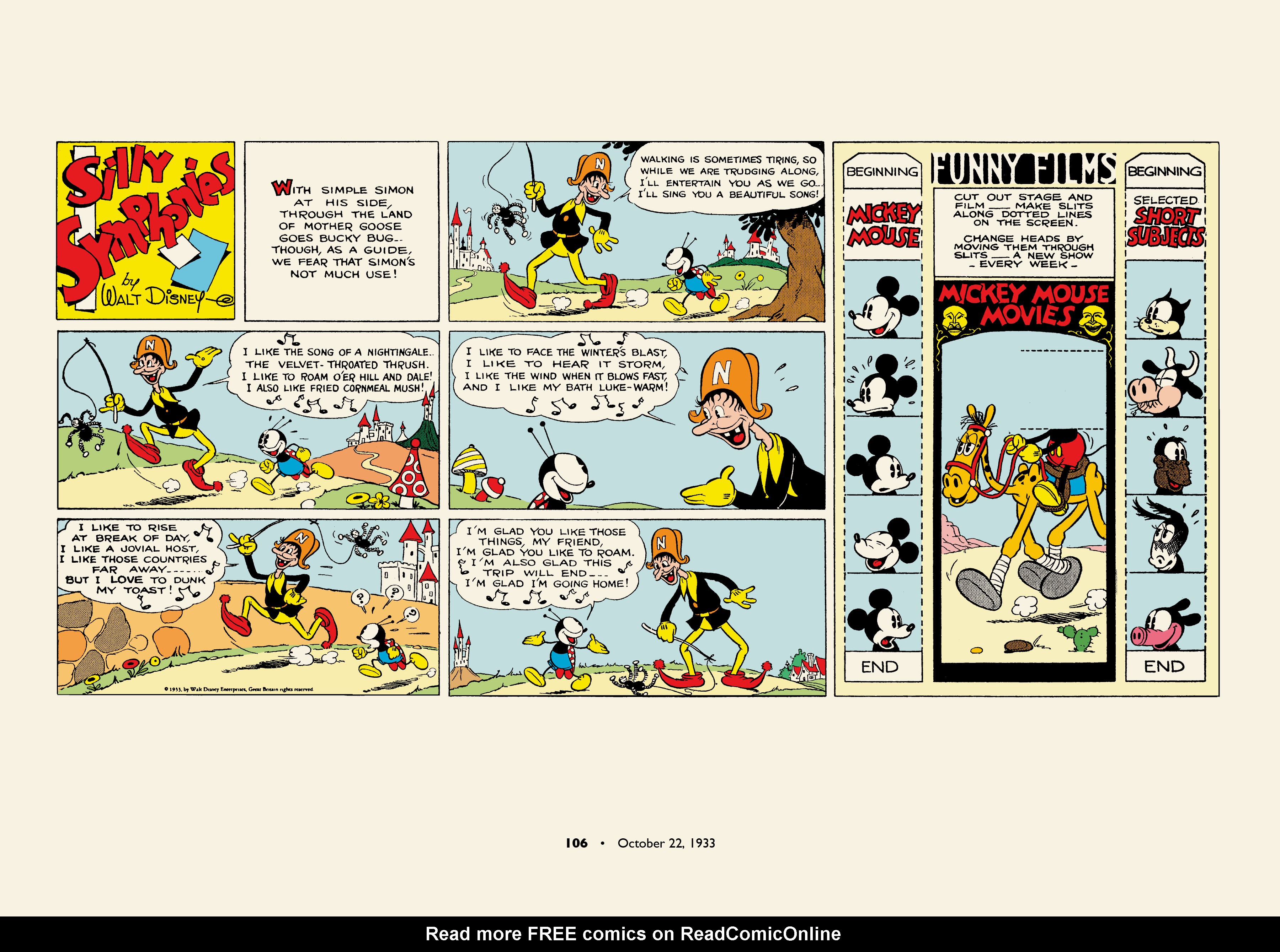 Read online Walt Disney's Silly Symphonies 1932-1935: Starring Bucky Bug and Donald Duck comic -  Issue # TPB (Part 2) - 6