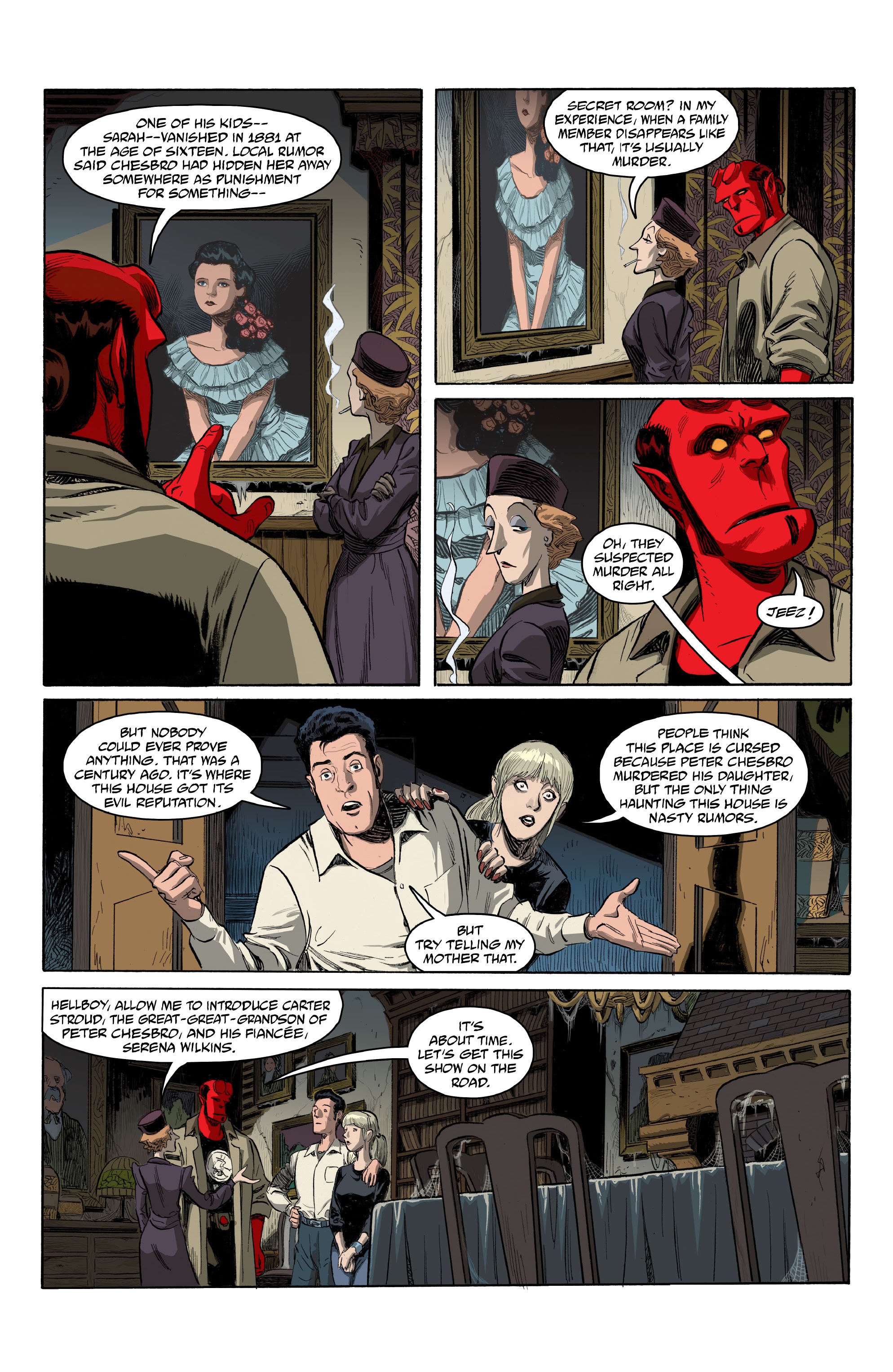 Read online Hellboy and the B.P.R.D.: The Secret of Chesbro House comic -  Issue #1 - 8