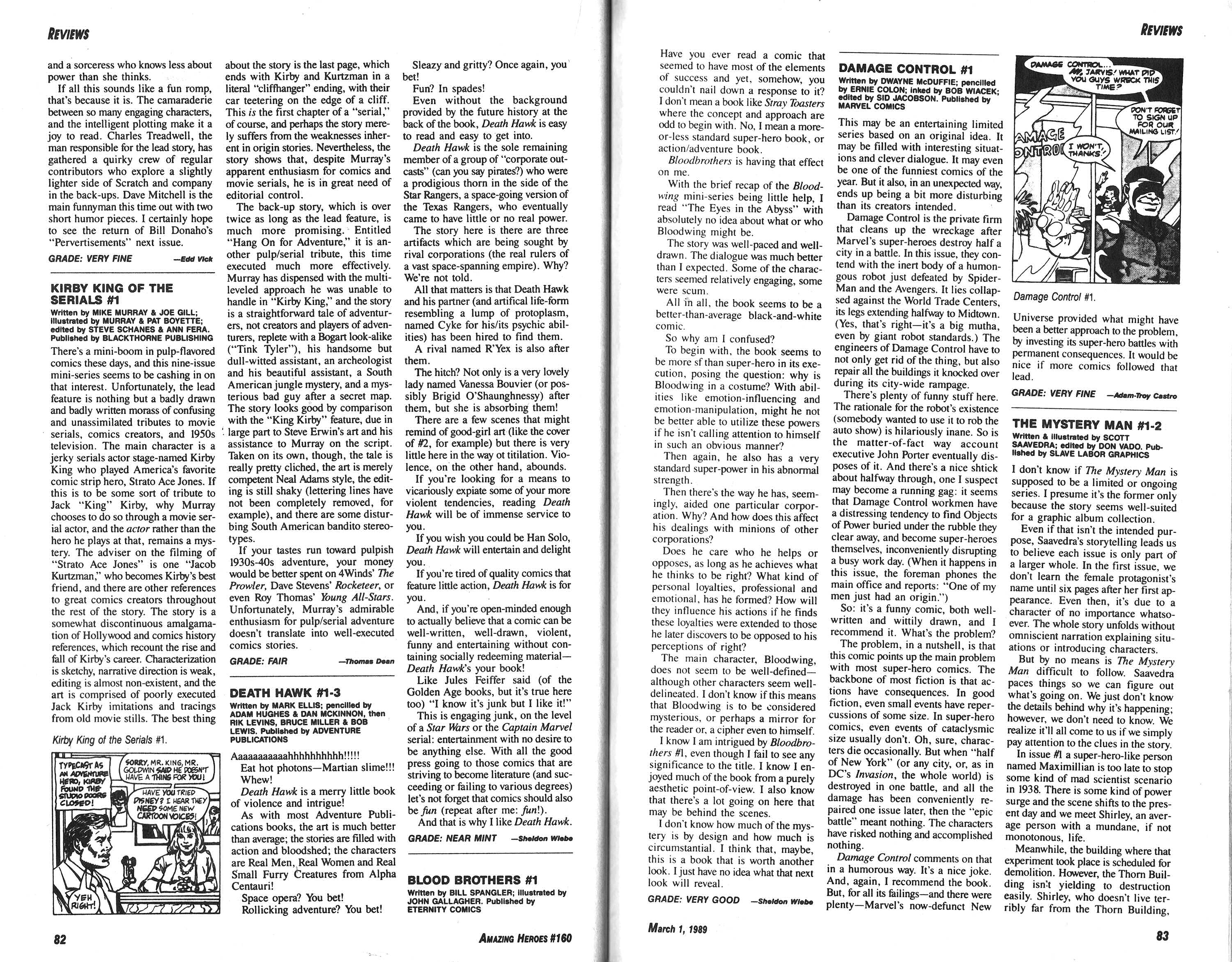 Read online Amazing Heroes comic -  Issue #160 - 42