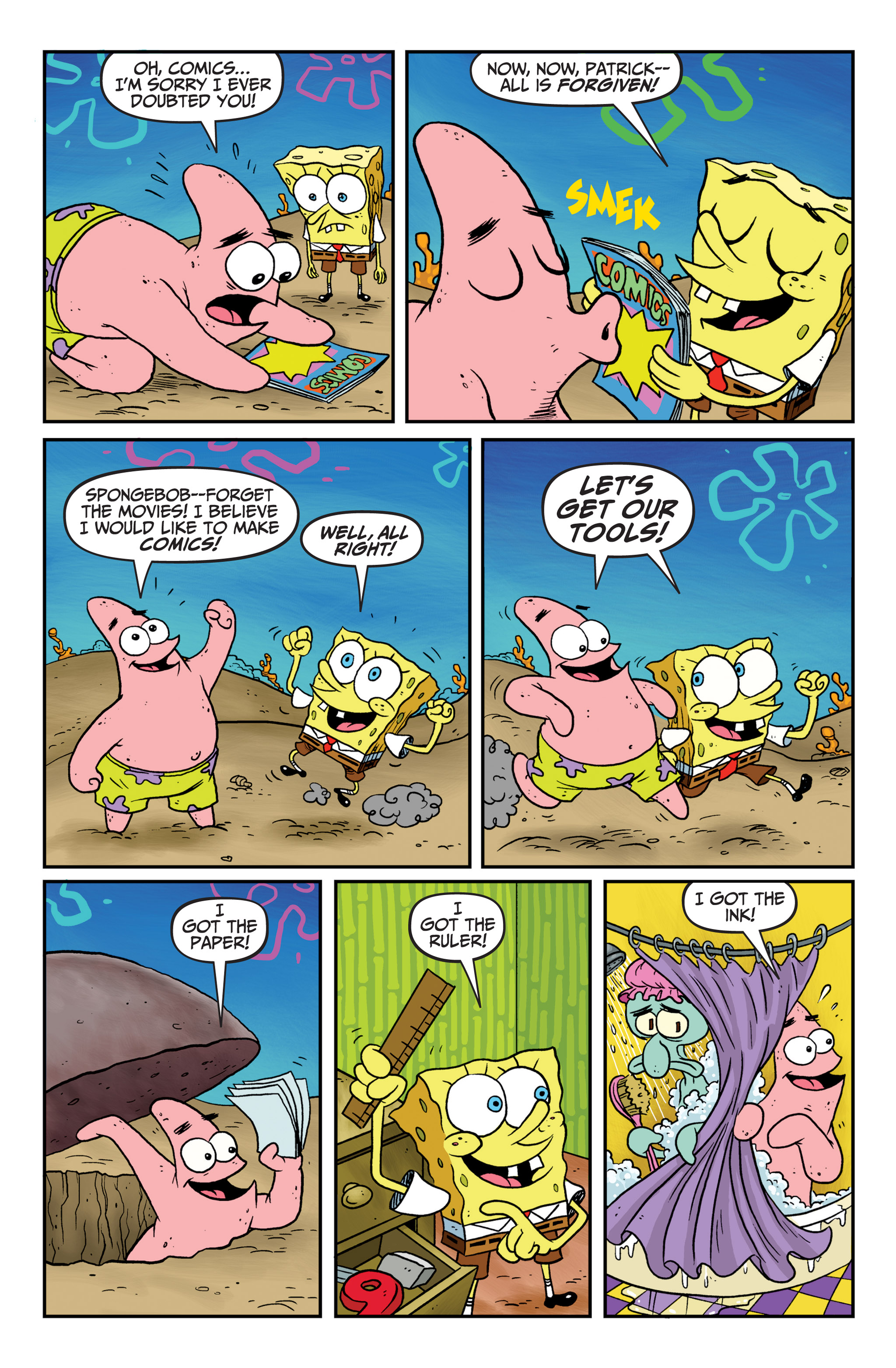 Read online Free Comic Book Day 2014 comic -  Issue # SpongeBob Freestyle Funnies 2014 - 25