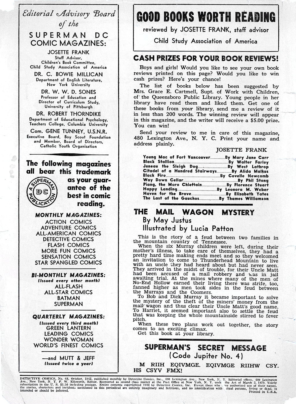 Read online Detective Comics (1937) comic -  Issue #68 - 2