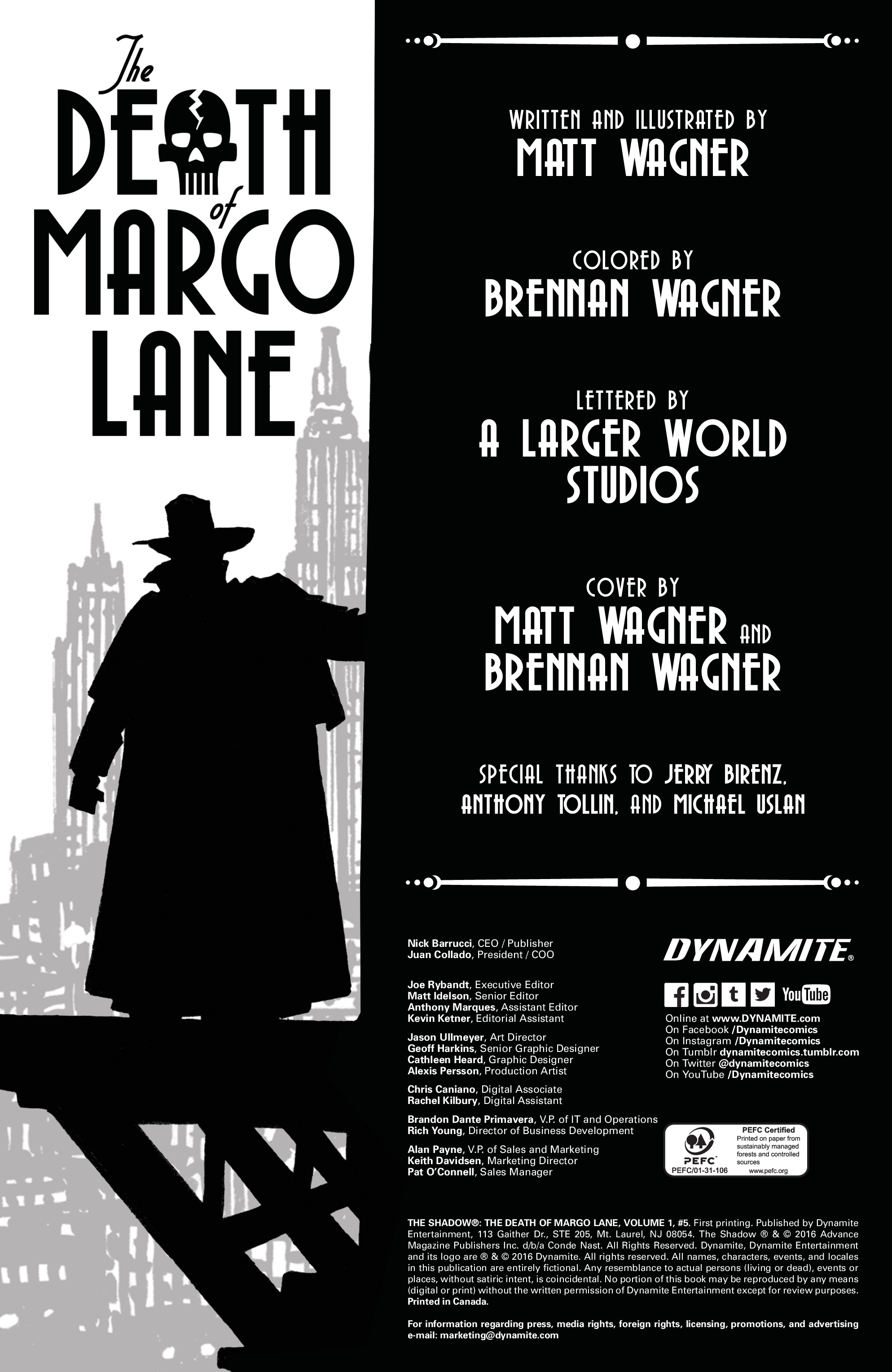 Read online The Shadow: The Death of Margot Lane comic -  Issue #5 - 2