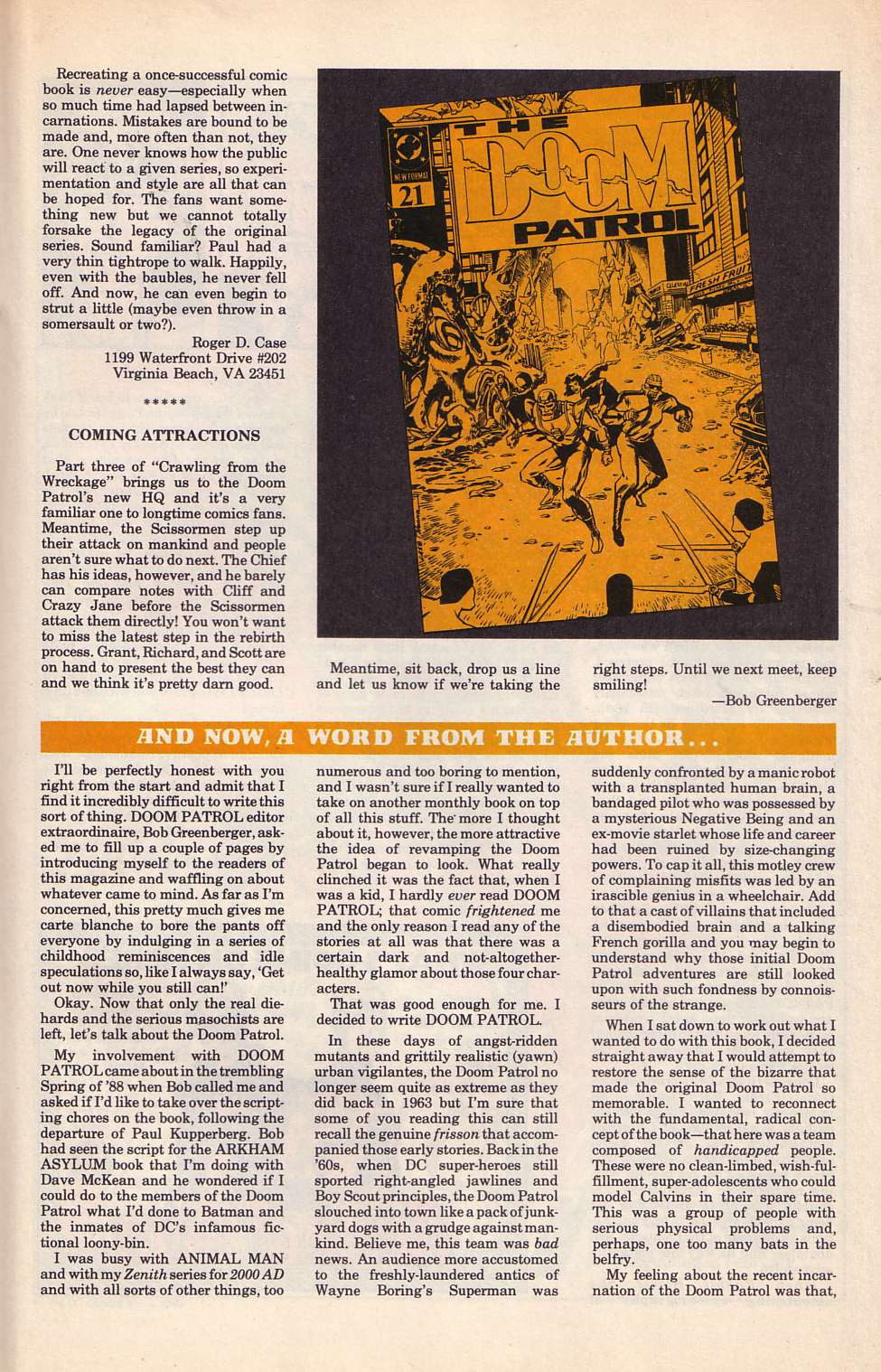 Read online Doom Patrol (1987) comic -  Issue #20 - 28