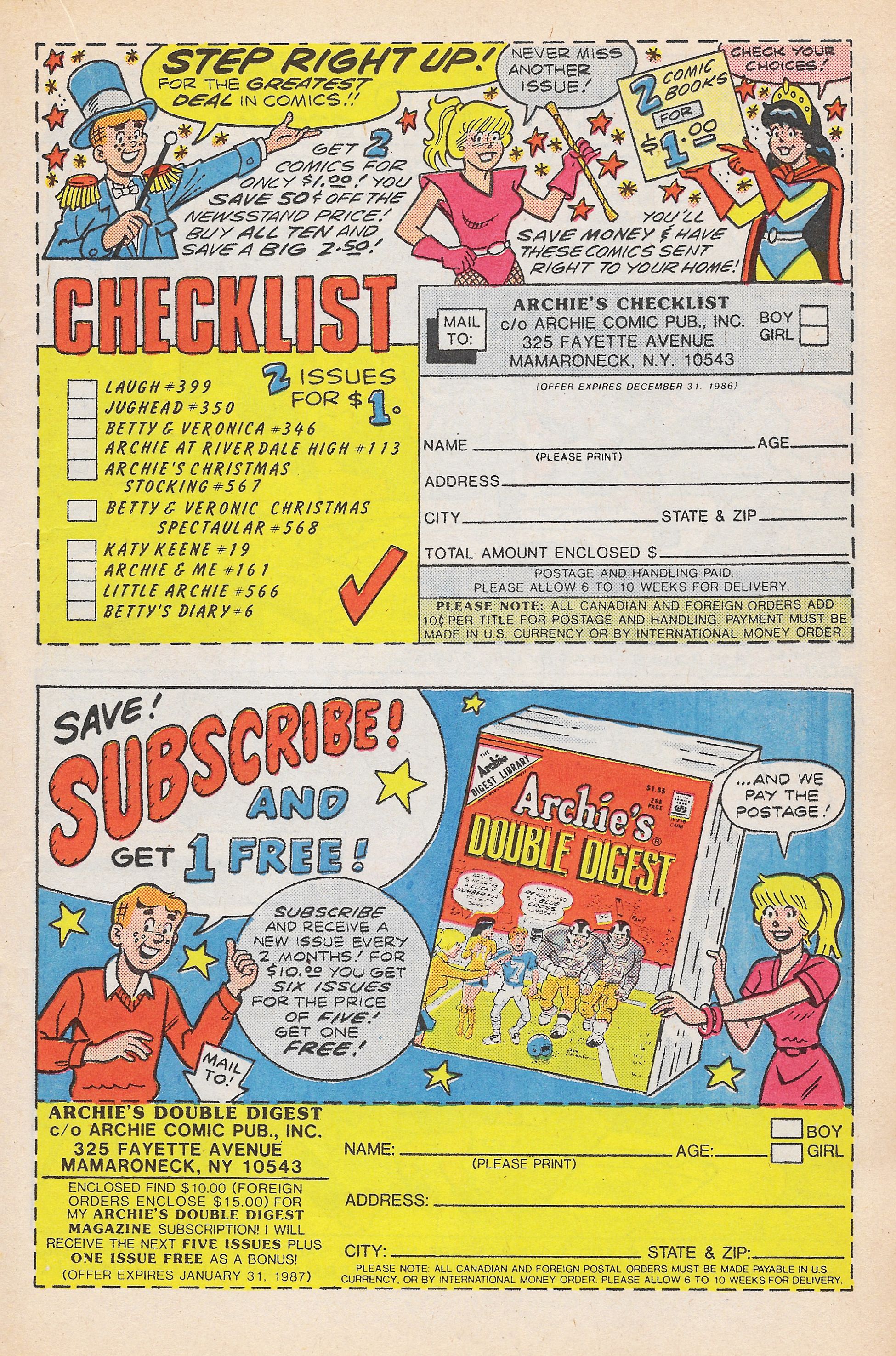 Read online Archie Giant Series Magazine comic -  Issue #566 - 19