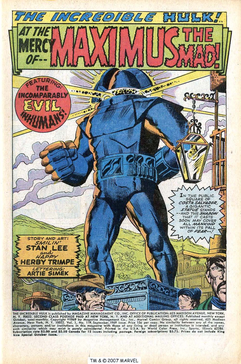 Read online The Incredible Hulk (1968) comic -  Issue #119 - 3