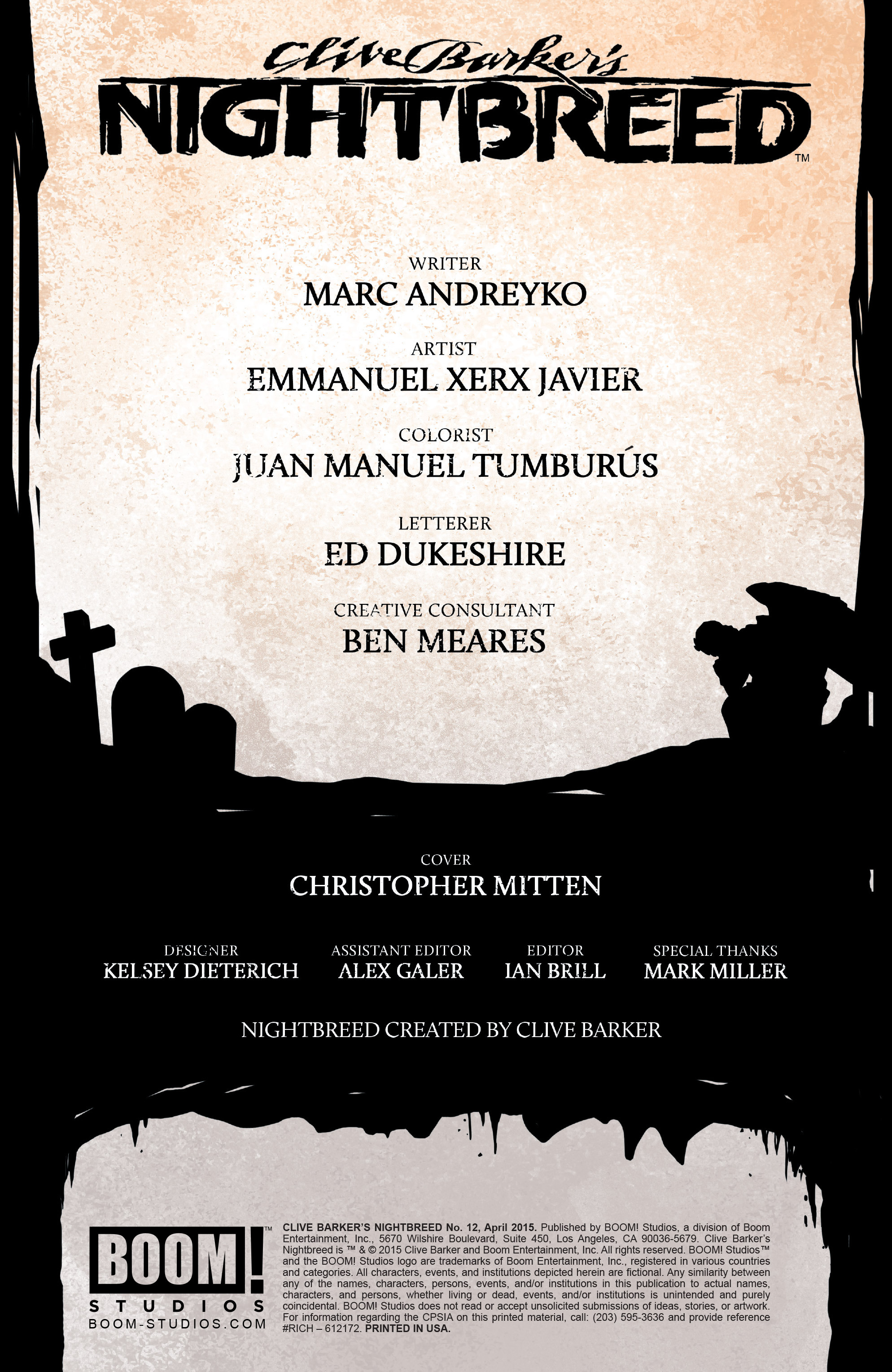 Read online Clive Barker's Nightbreed (2014) comic -  Issue #12 - 2
