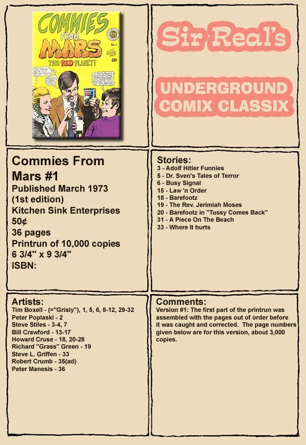 Read online Commies from Mars: The Red Planet comic -  Issue #1 - 1