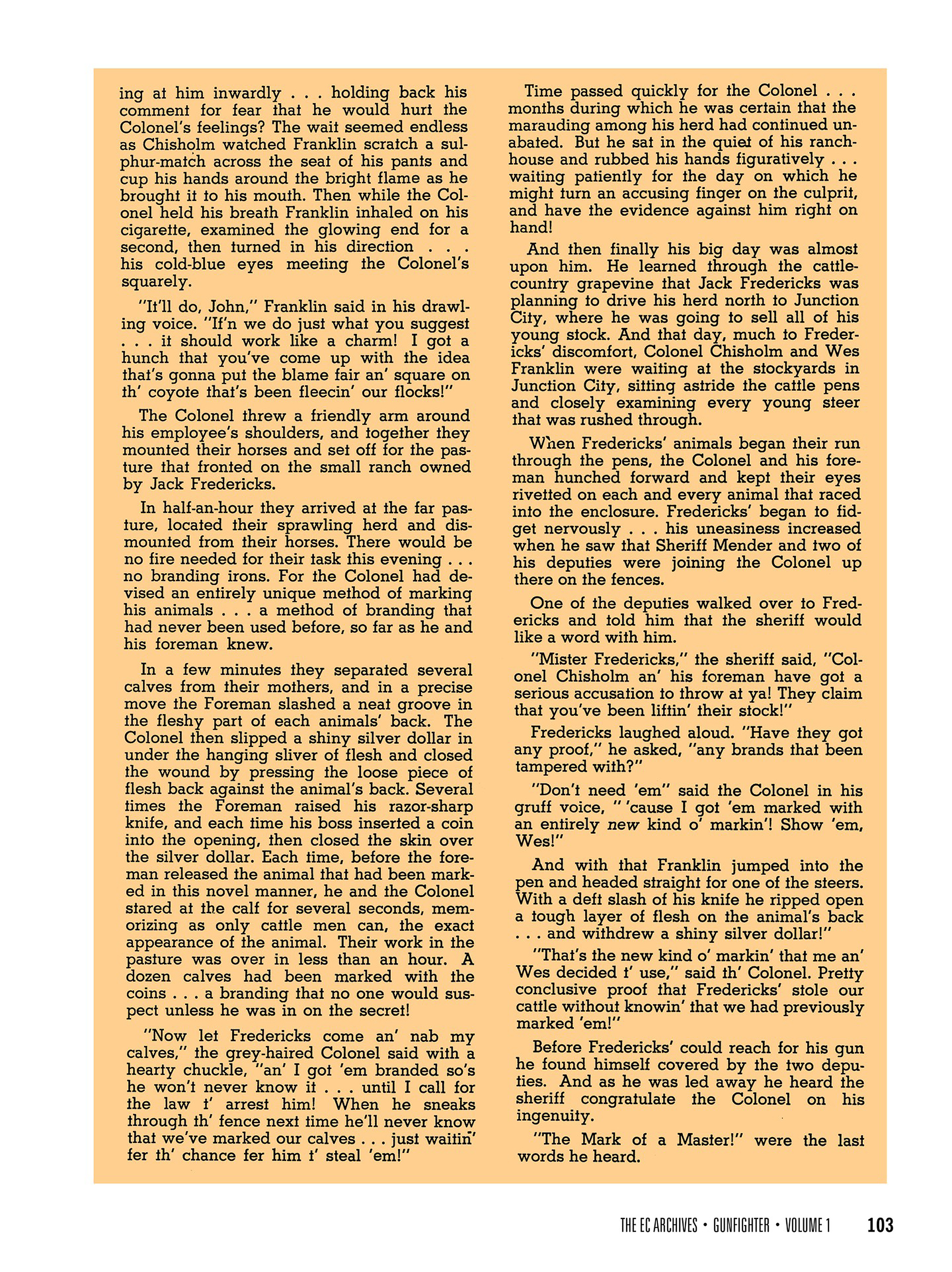 Read online The EC Archives: Gunfighter comic -  Issue # TPB (Part 2) - 6
