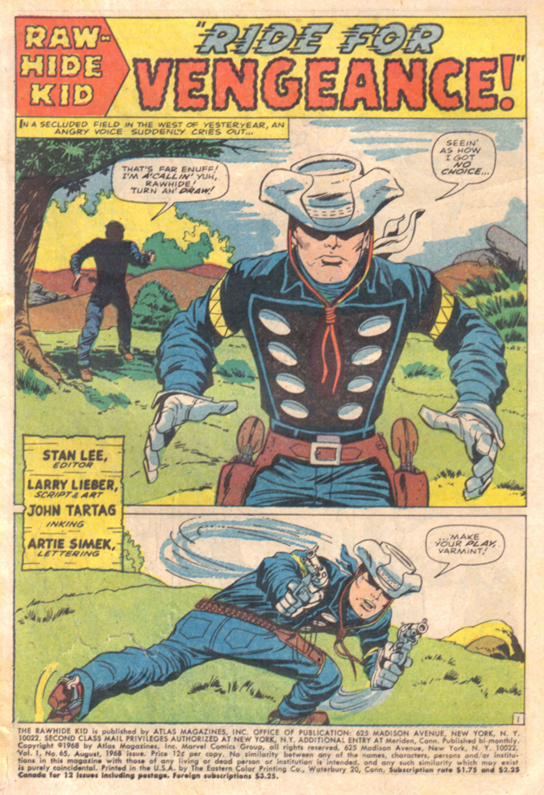 Read online The Rawhide Kid comic -  Issue #65 - 3