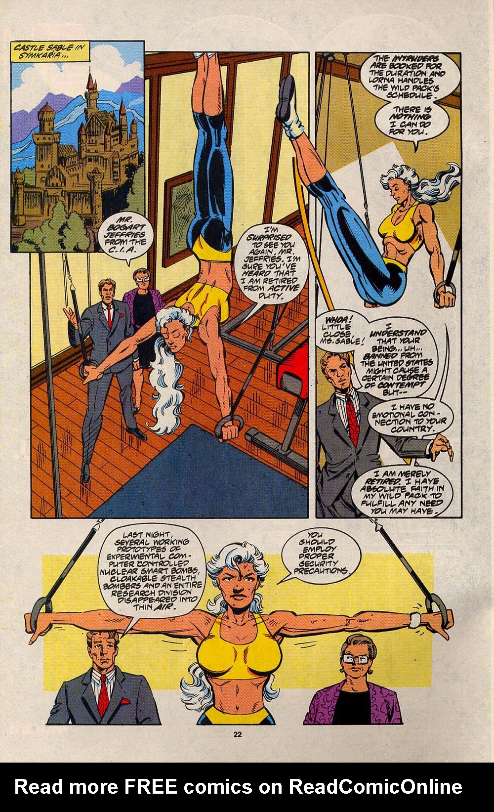 Read online Silver Sable and the Wild Pack comic -  Issue #34 - 18