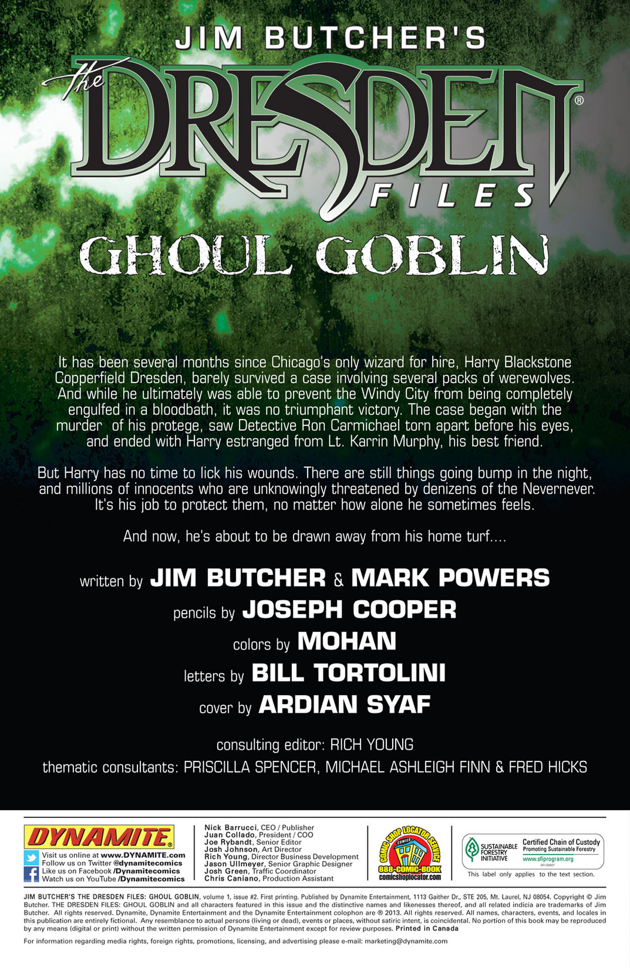 Read online Jim Butcher's The Dresden Files: Ghoul Goblin comic -  Issue #2 - 2