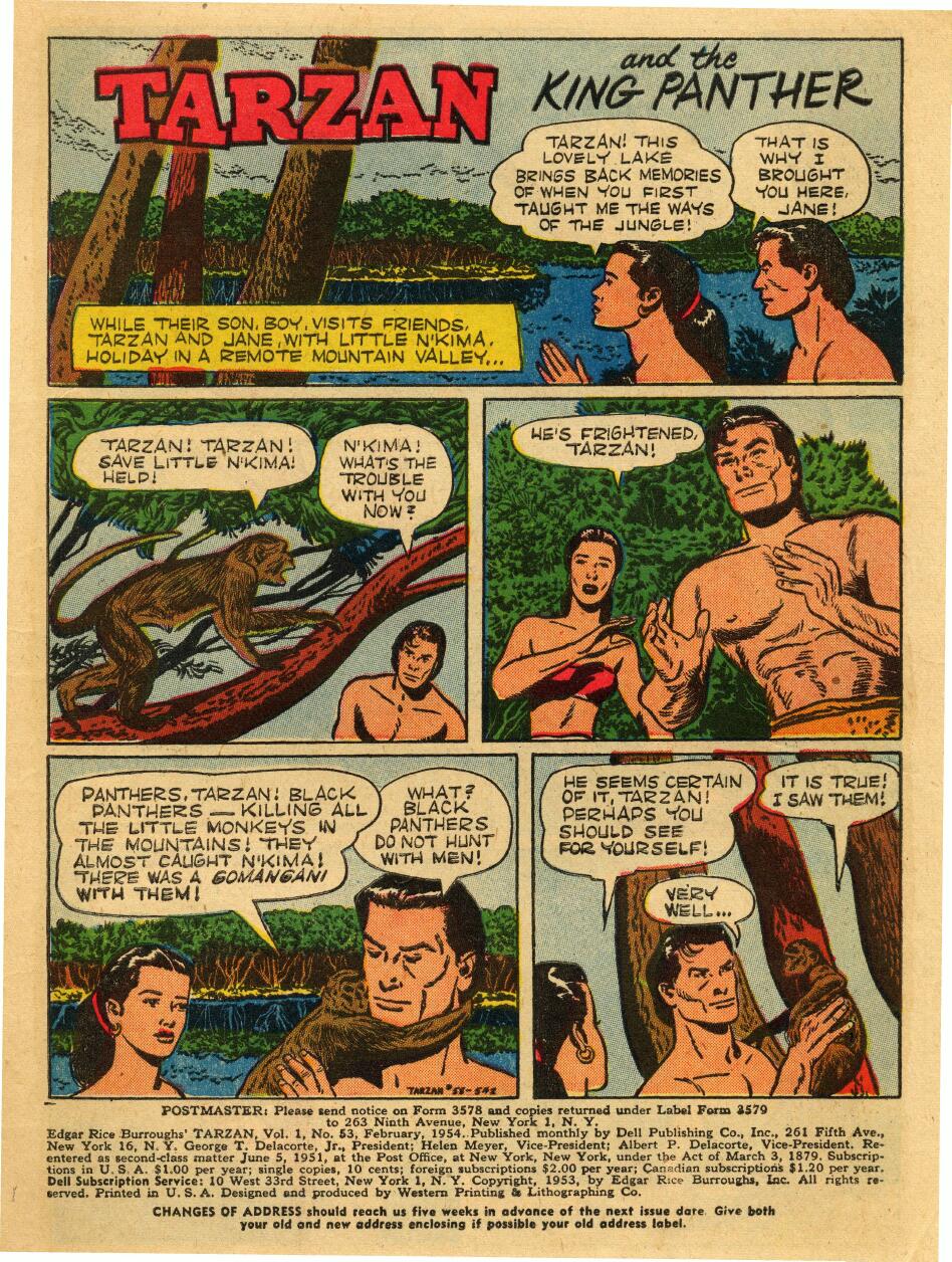 Read online Tarzan (1948) comic -  Issue #53 - 3