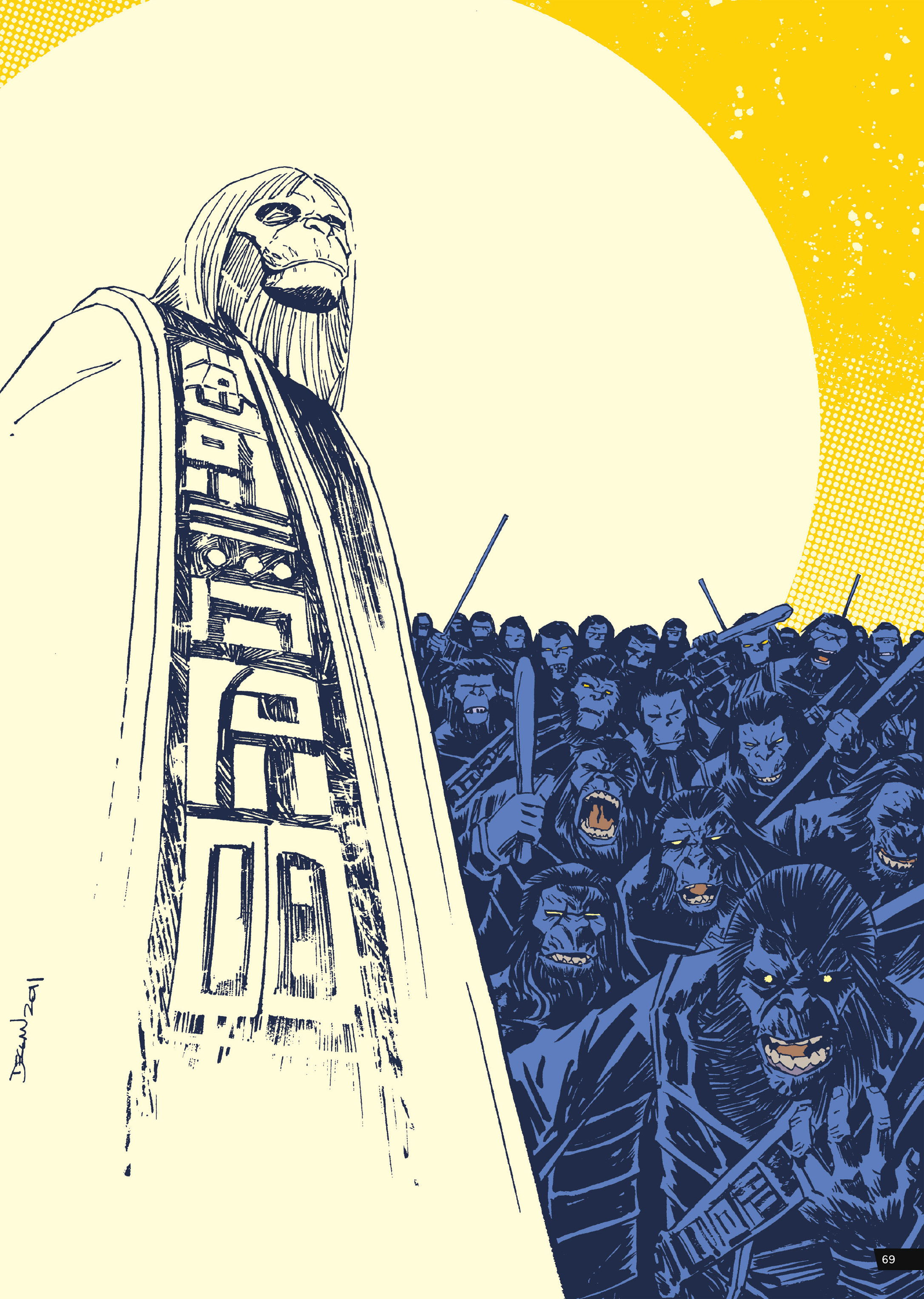 Read online Planet of the Apes Artist Tribute comic -  Issue # TPB - 69