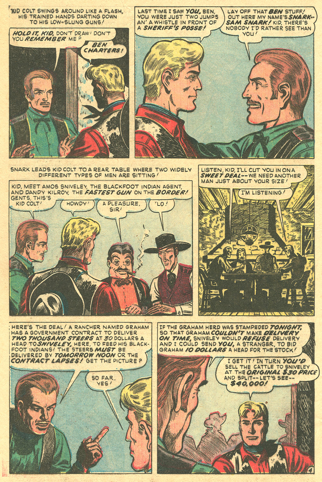 Read online Kid Colt Outlaw comic -  Issue #4 - 6