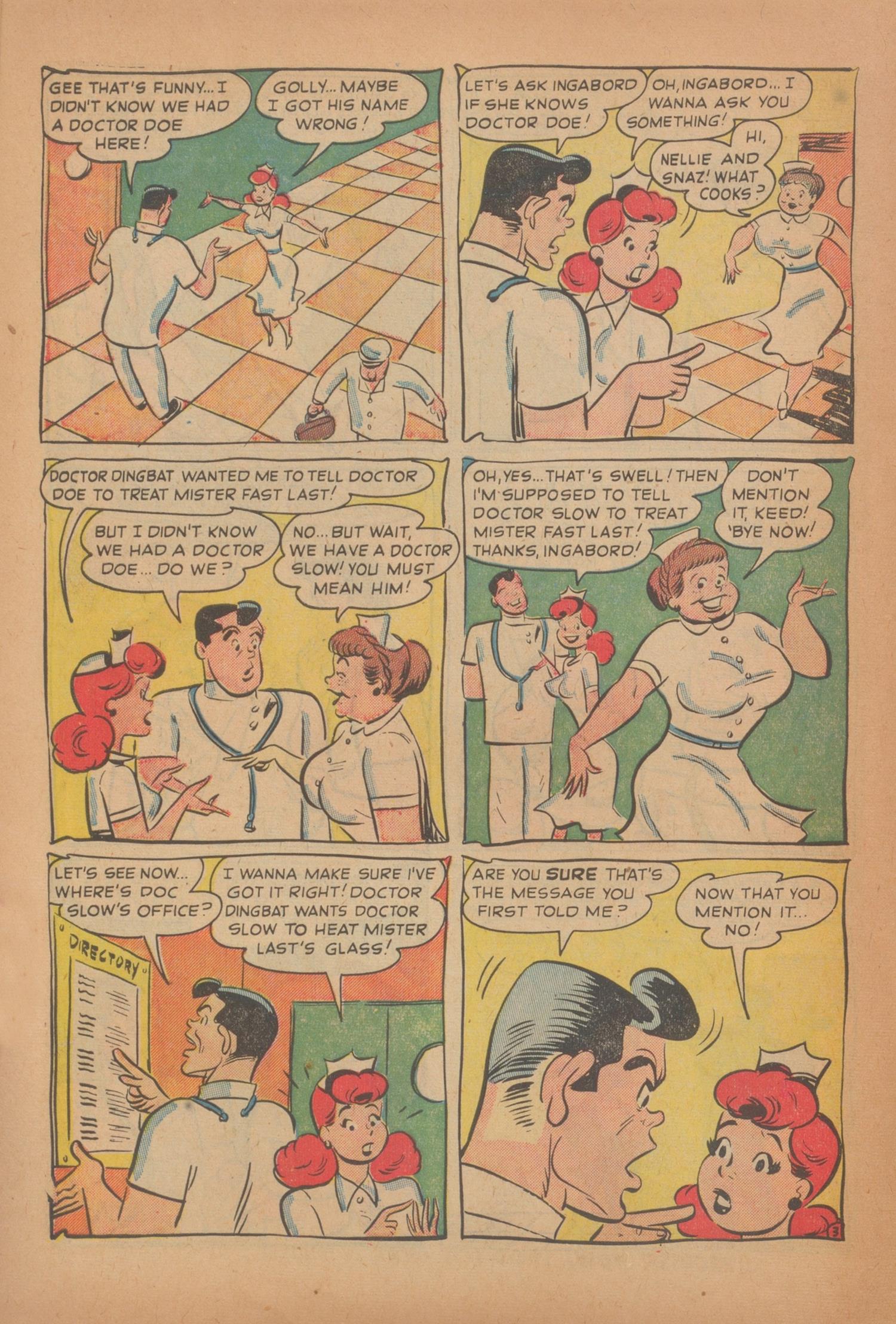 Read online Nellie The Nurse (1945) comic -  Issue #28 - 10