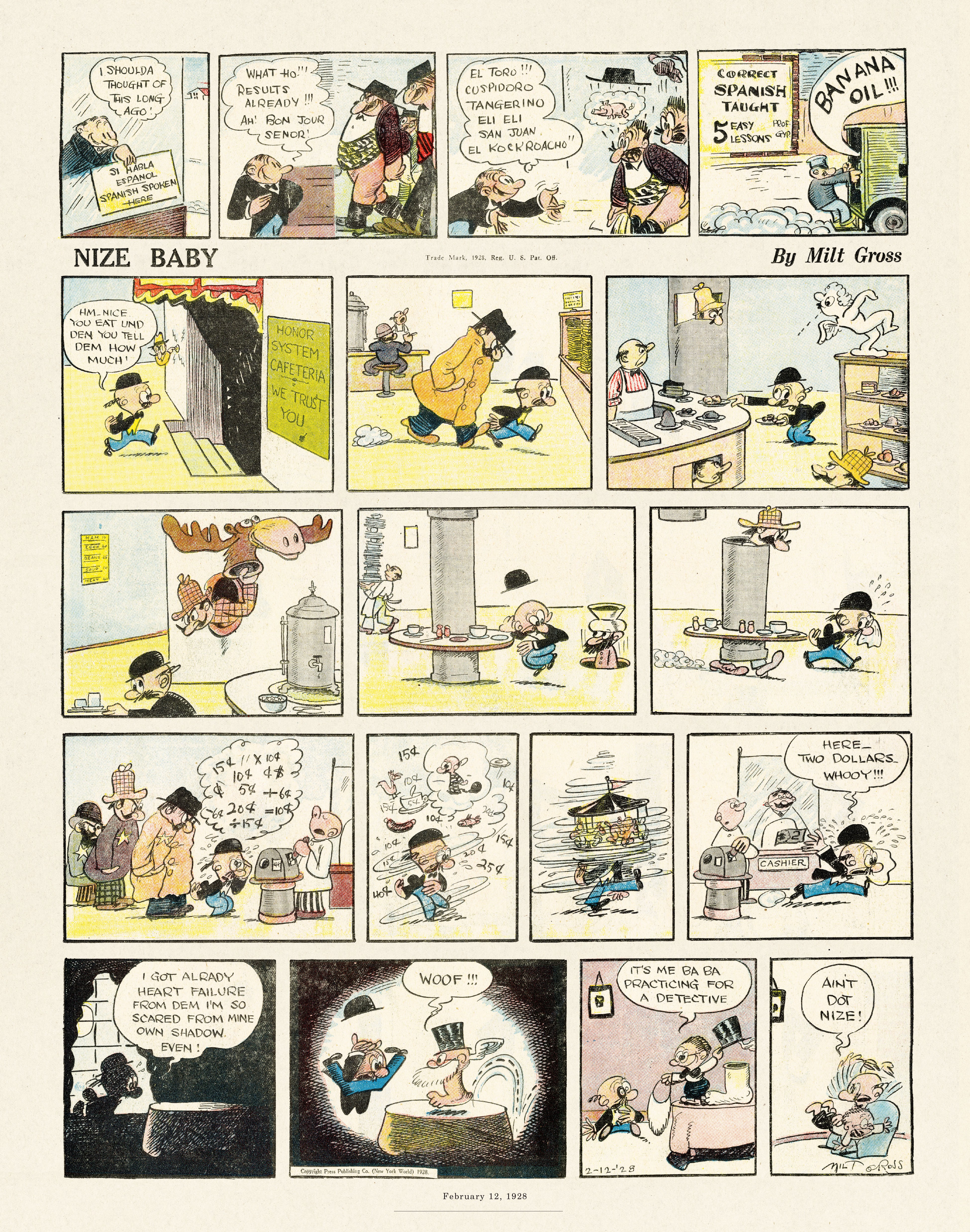 Read online Gross Exaggerations: The Meshuga Comic Strips of Milt Gross comic -  Issue # TPB - 52
