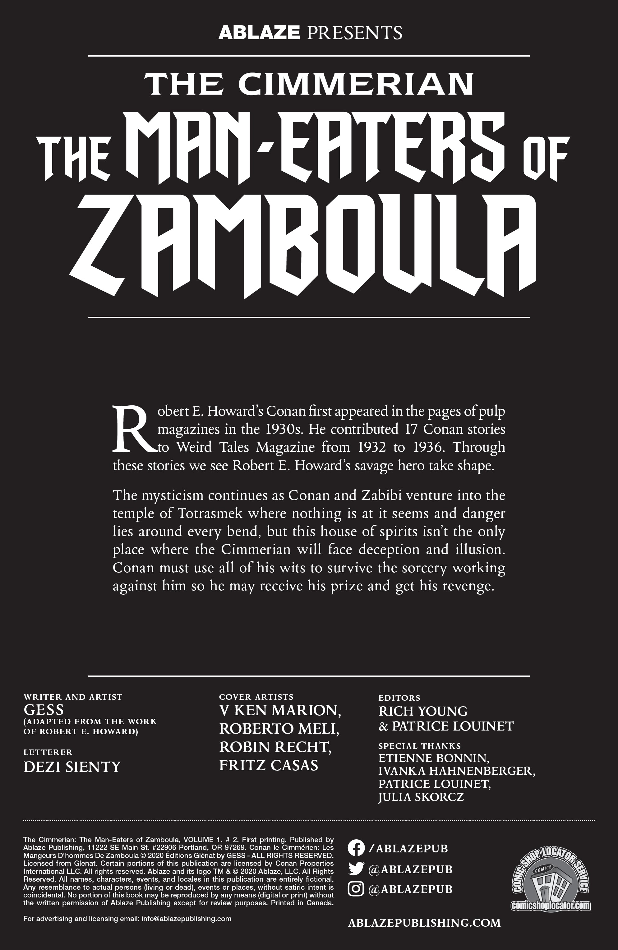 Read online The Cimmerian: The Man-Eaters Of Zamboula comic -  Issue #2 - 2