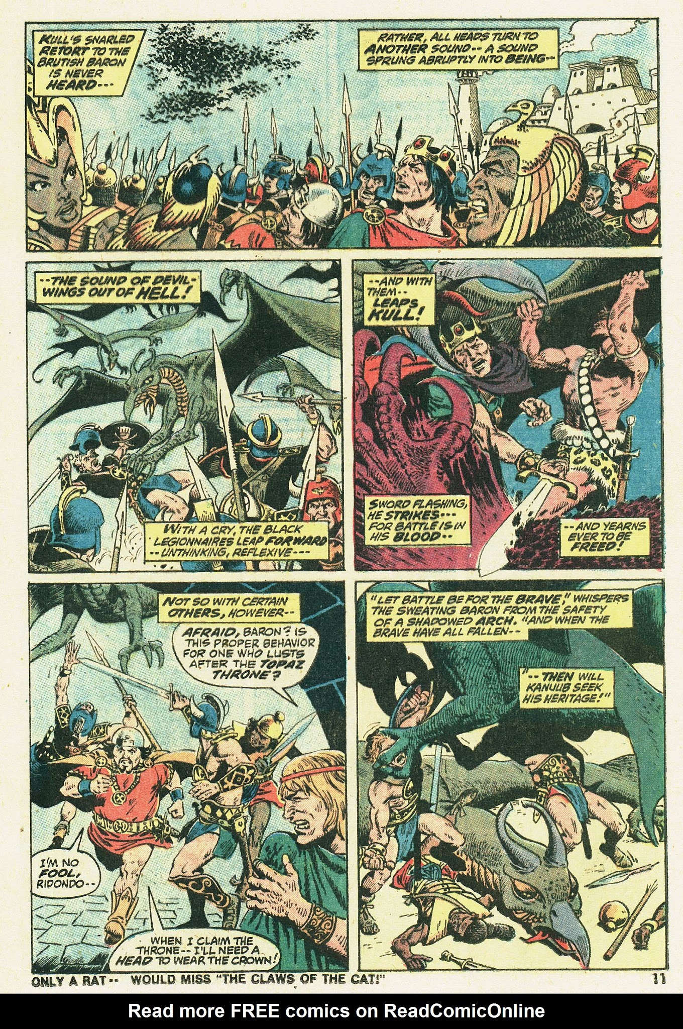 Read online Kull, the Conqueror (1971) comic -  Issue #5 - 9