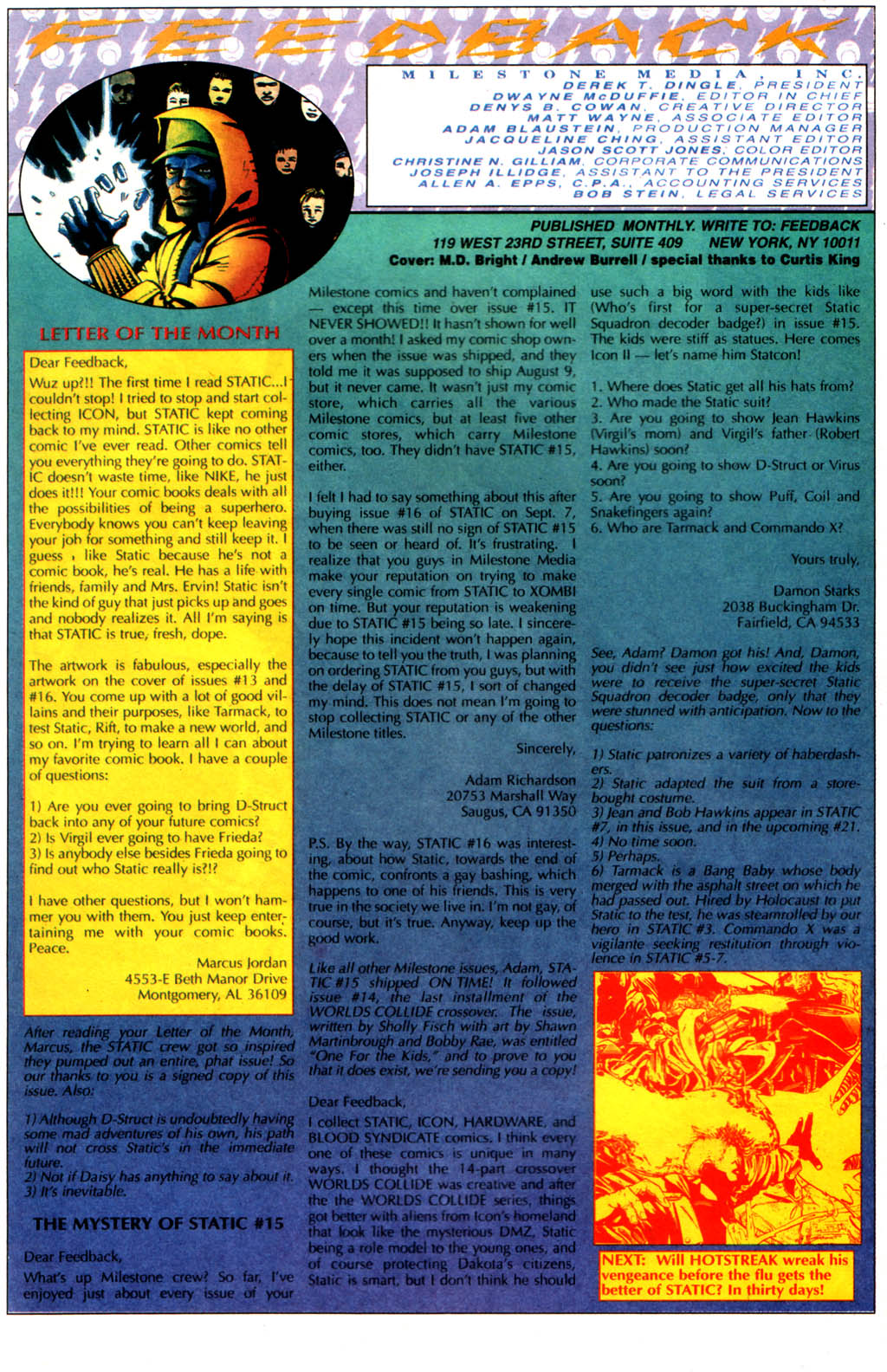 Read online Static comic -  Issue #19 - 25