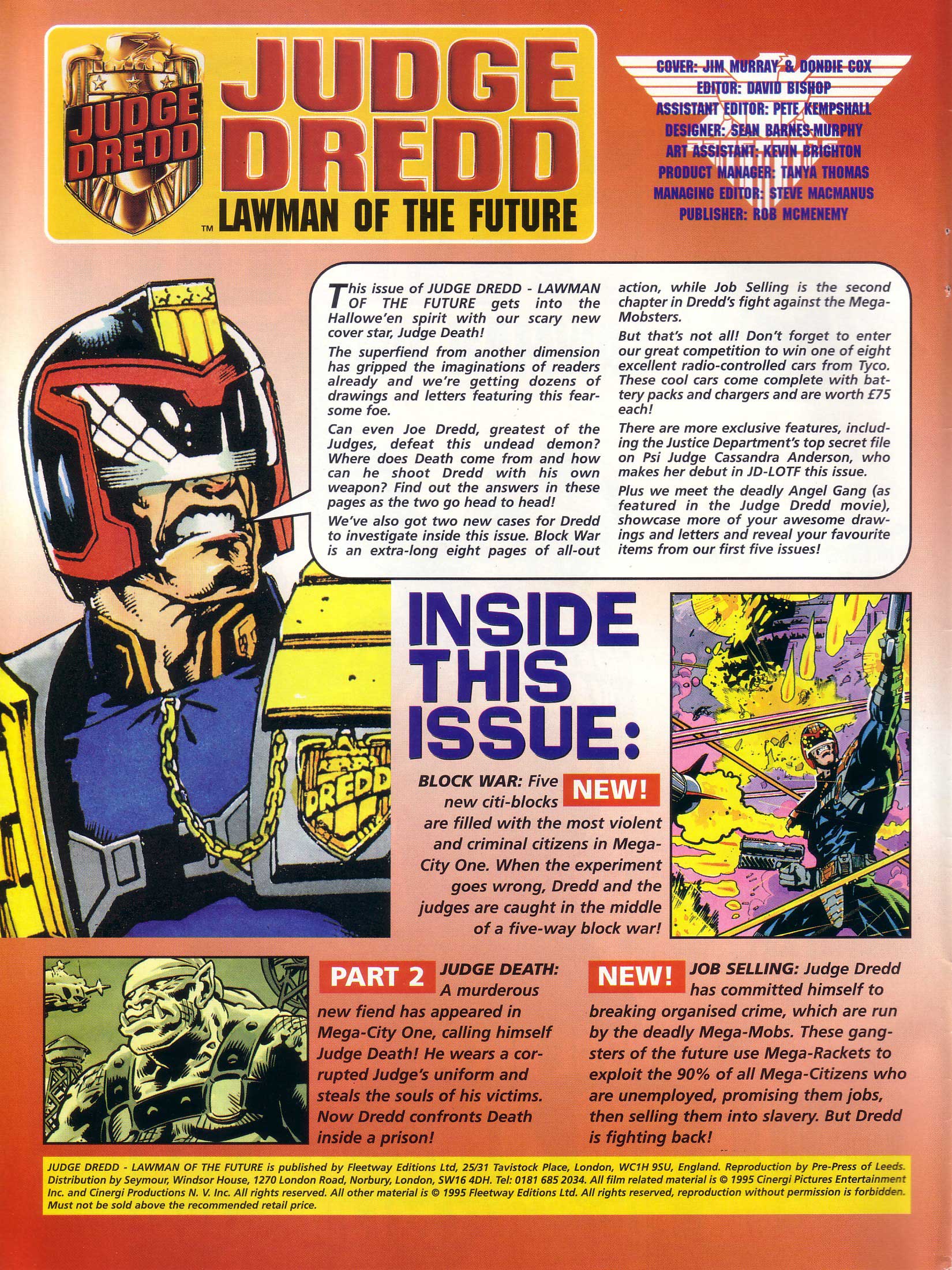 Read online Judge Dredd Lawman of the Future comic -  Issue #9 - 2